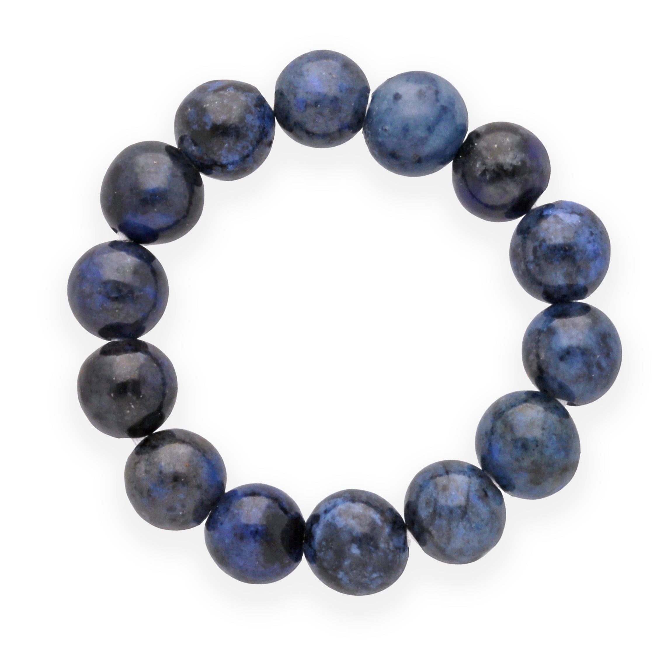 Lebensquelle Plus Edelstein Dumortierit, elastischer Kugelring