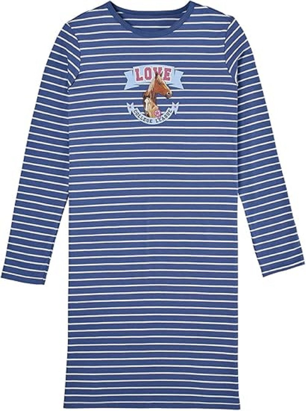 Schiesser Nachthemd Sleepshirt langarm Pferd Love günstig online kaufen