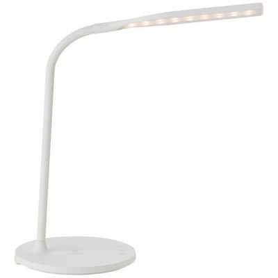 Brilliant Tischleuchte Joni, 3000-5400K, Lampe, Joni LED Tischleuchte mit Induktionsladeschale weiß, 1x LED int