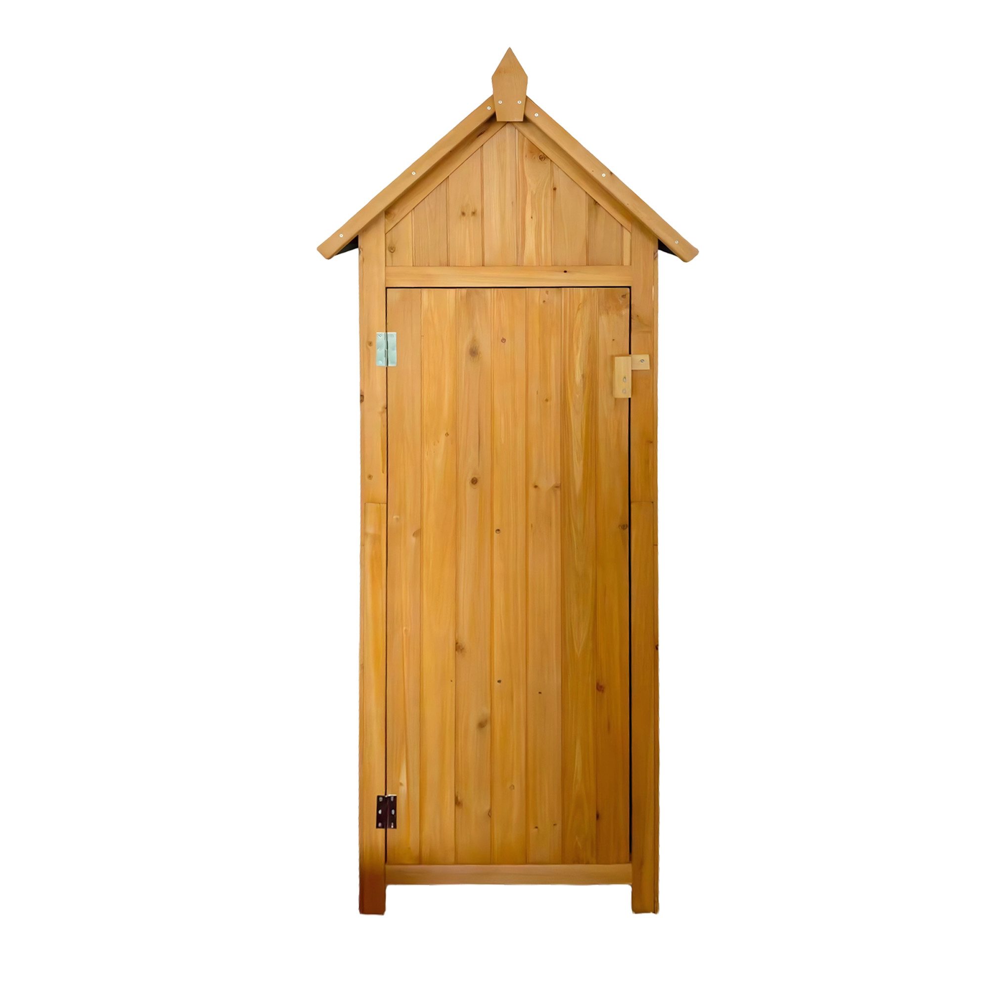HTI-Living Garten-Geräteschrank Gartengeräteschrank aus Holz Natur, (1 Stück, 1 St., 1 Gerätschrank)