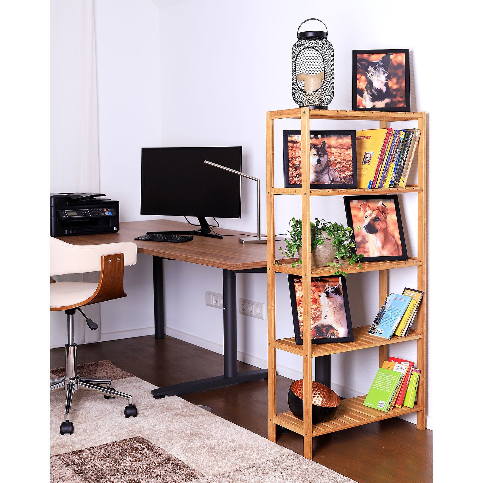 dibea Regal Regal aus Bambus, Schuhschrank, günstig online kaufen