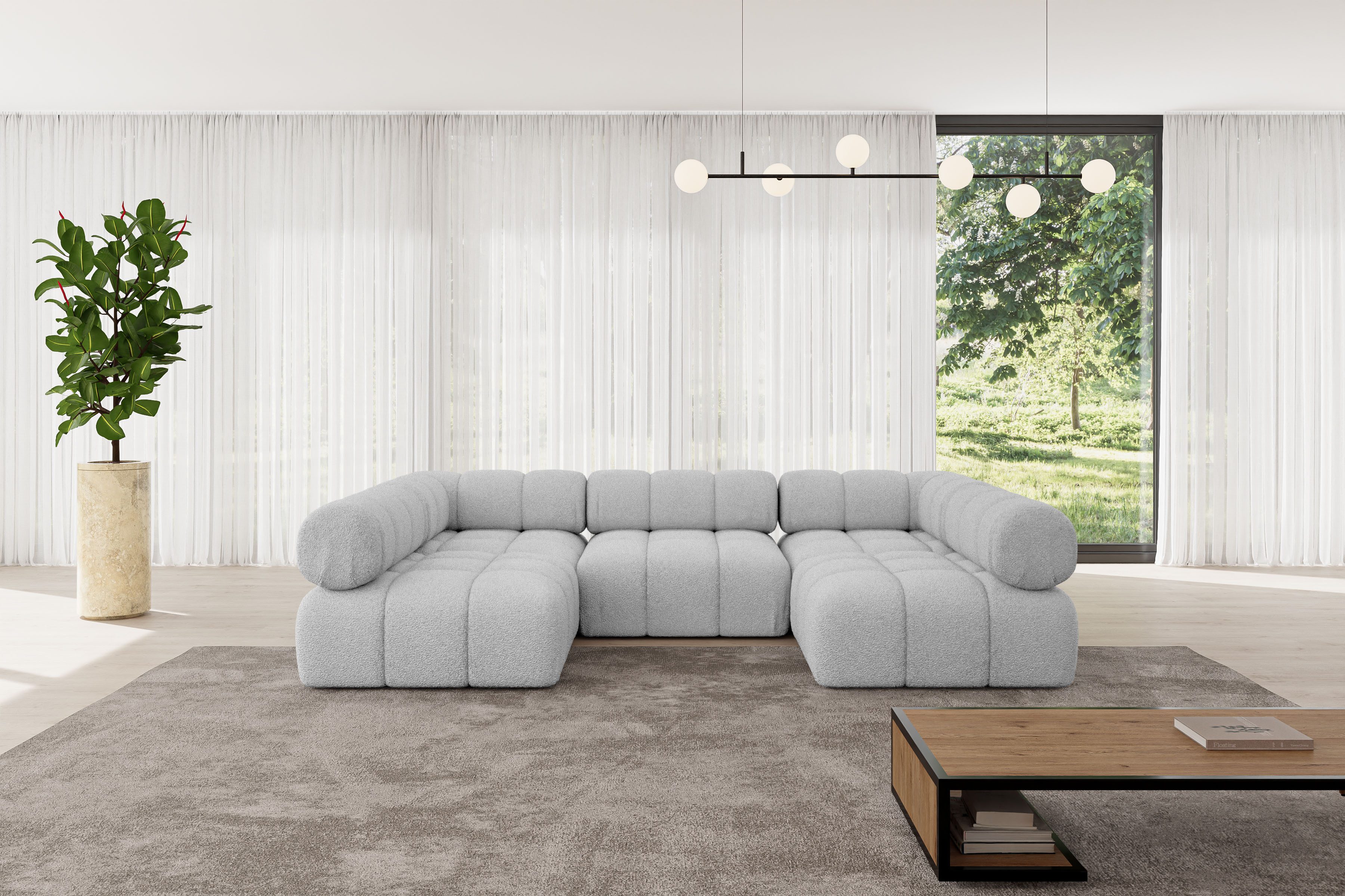 ALTDECOR Wohnlandschaft Garvo-U1, Corner Sofa U-Form günstig online kaufen