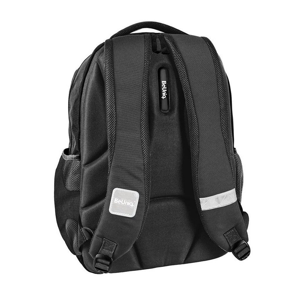 PASO Schulrucksack, BeUniq – Schulrucksack Jugendliche – Schwarz