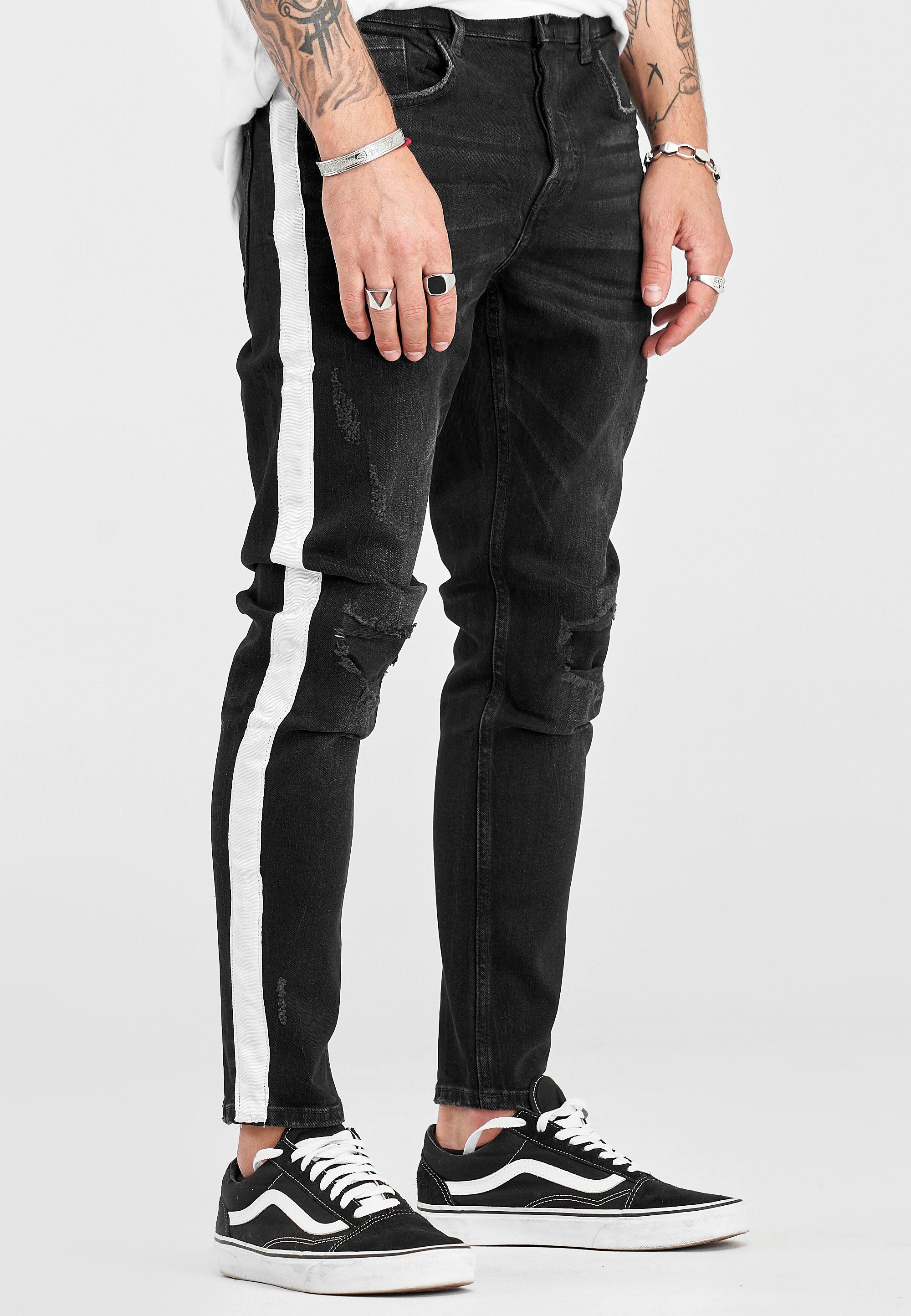 BELAS Seitenstreifen 2Y mit trendigen Premium Slim-fit-Jeans