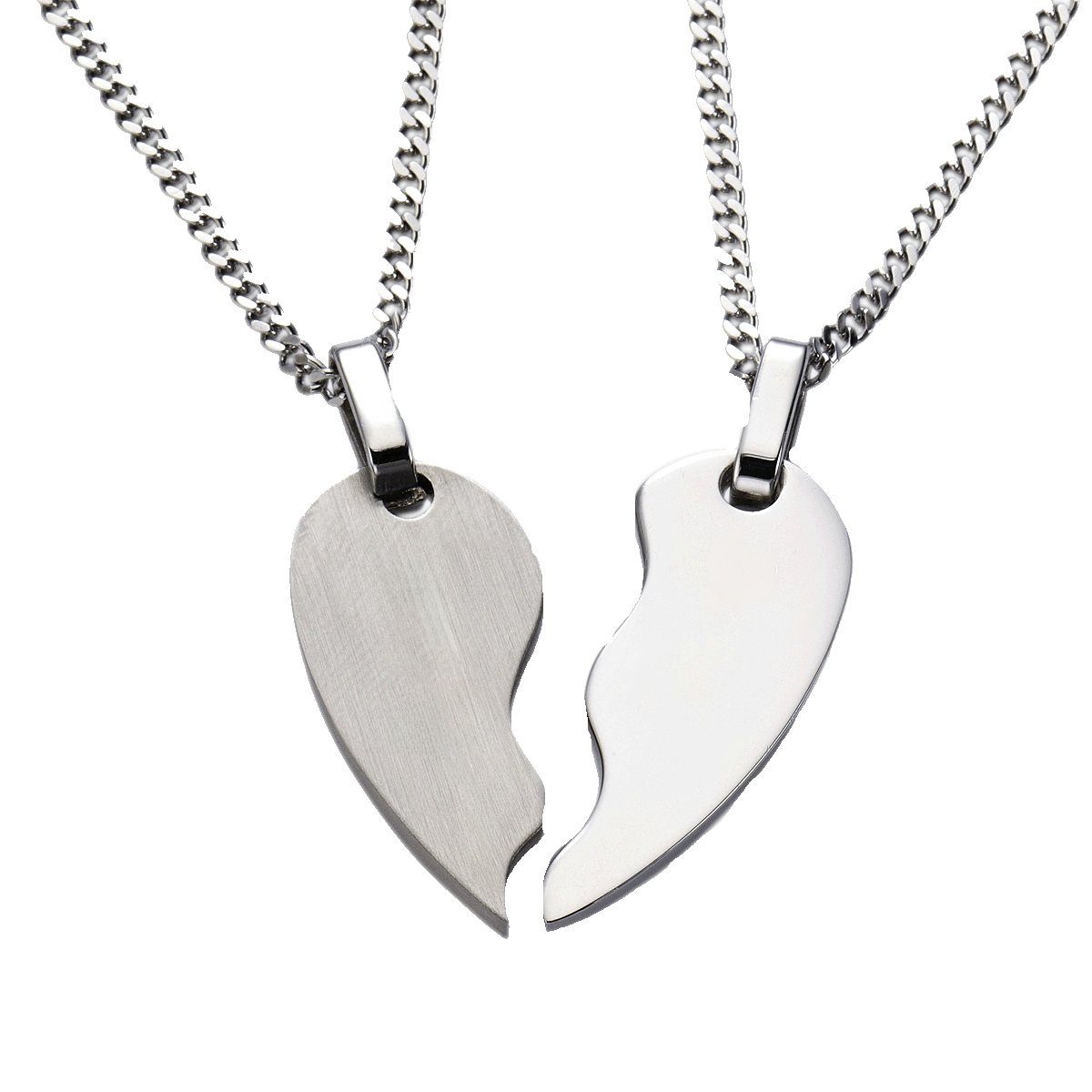 Firetti Schmuckset Multipack Schmuck Geschenk Halskette Namenskette Liebe Herz (4-tlg)