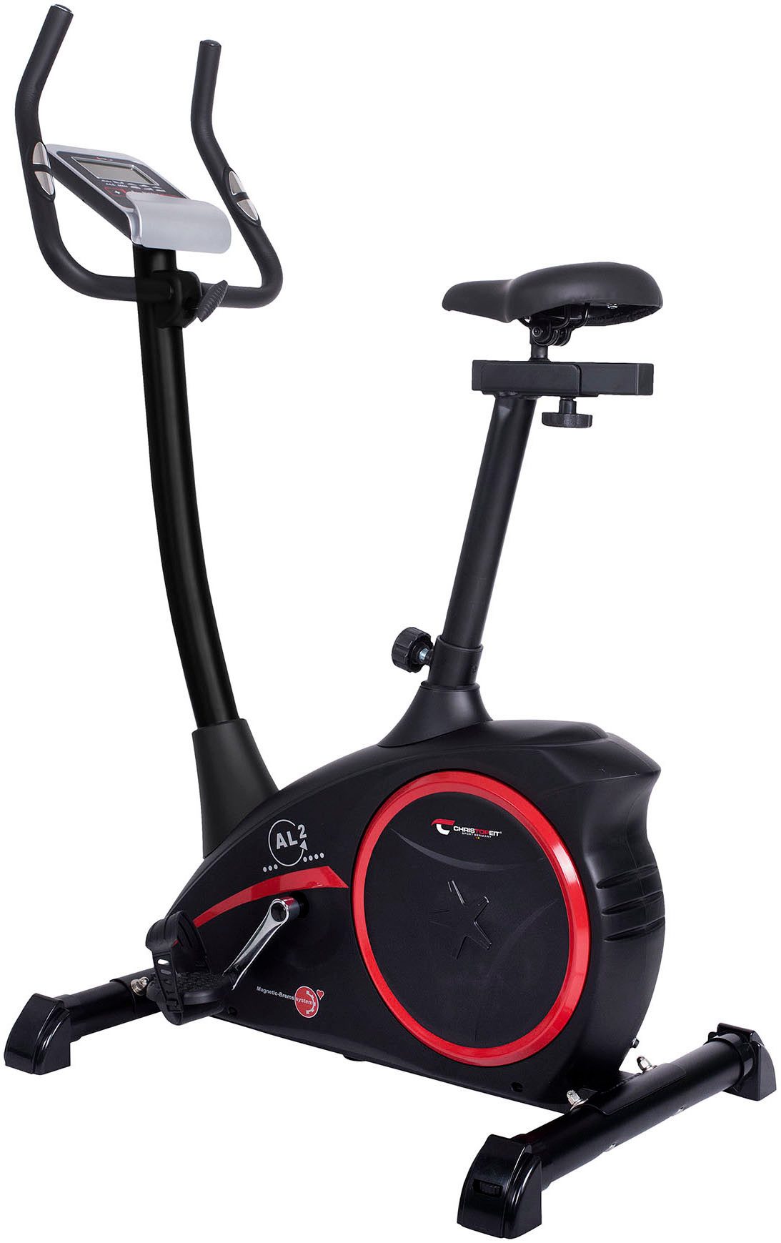 Christopeit Sport® Ergometer AL 2 (mit Tablet-Halterung), 150 kg max. Benutzergewicht, Fahrrad, 24 Widerstandsstufen