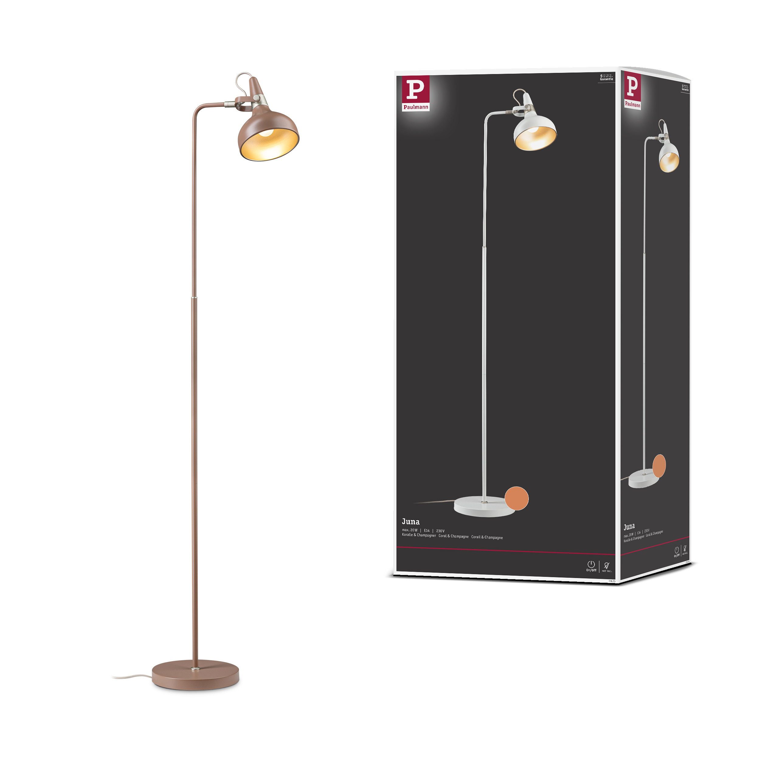 Paulmann Stehlampe Stehleuchte Juna Style E14 max. 20W Nougat Metall