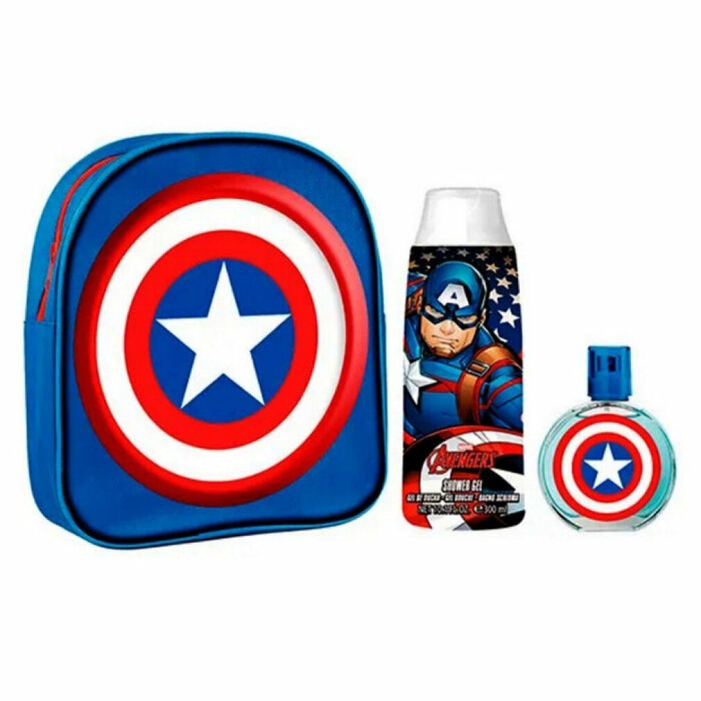 MARVEL Duft-Set Captain America Eau De Toilette Spray 50ml Set 3 Stück