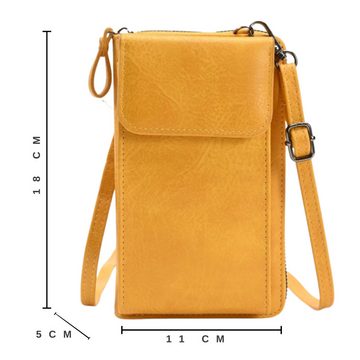 Renna Leather Mini Bag Leder Handyhülle Geldbörse 2in1 Tasche mit Gürtel