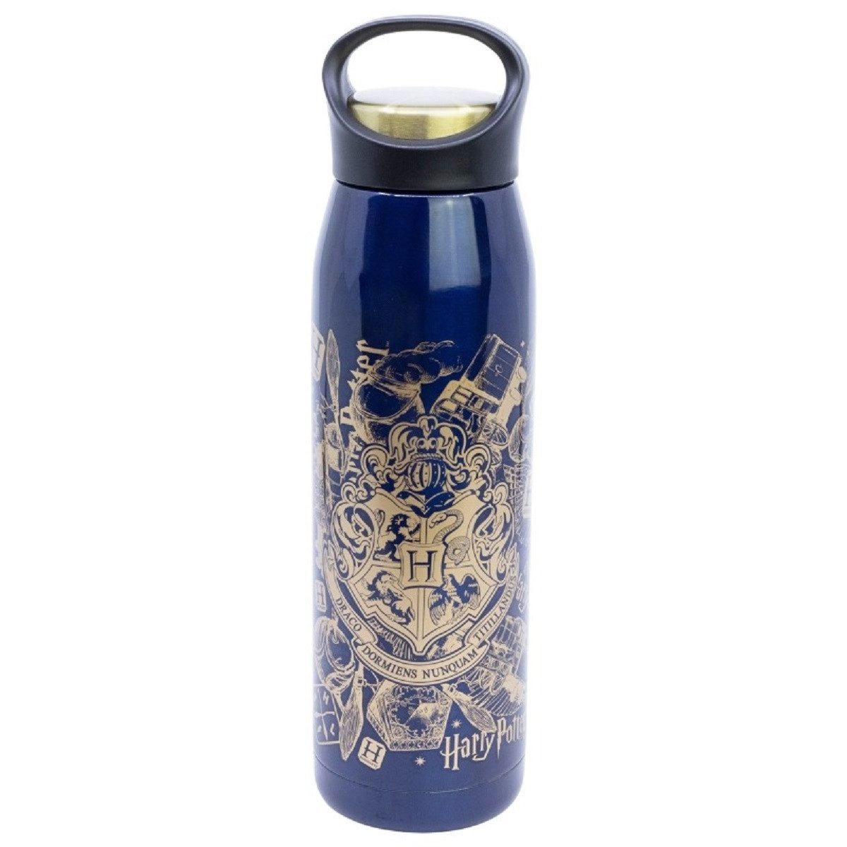 Harry Potter Trinkflasche Thermoflasche Isolierflasche 665 ml aus Edelstahl mit Schraubdeckel