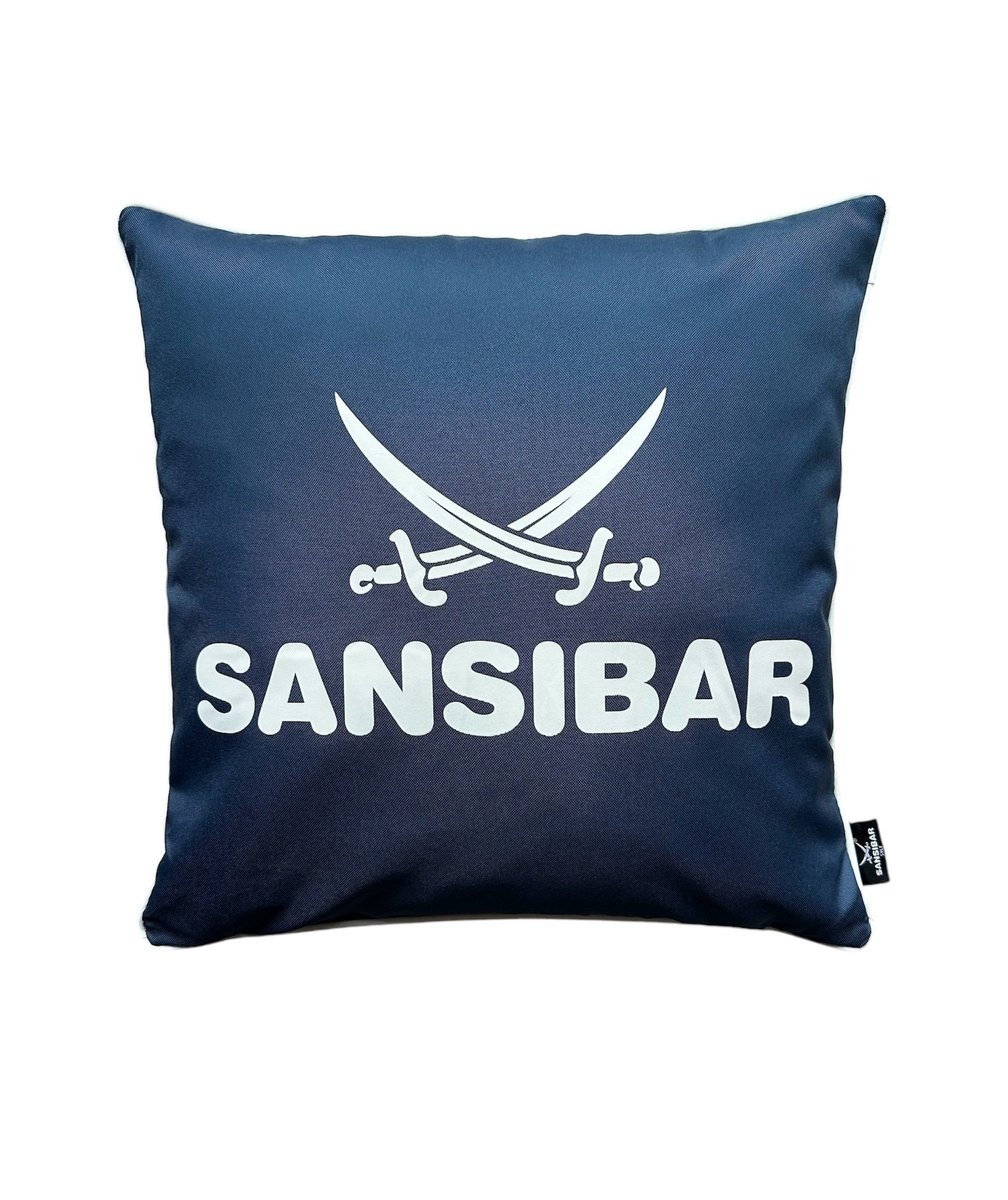 Sansibar Sylt Dekokissen Outdoor Kissen Sansibar (1 Stück), Logodruck, 45x45 cm, Kissenfüllung, Outdoor geeignet, wasser- und schmutzabweisend