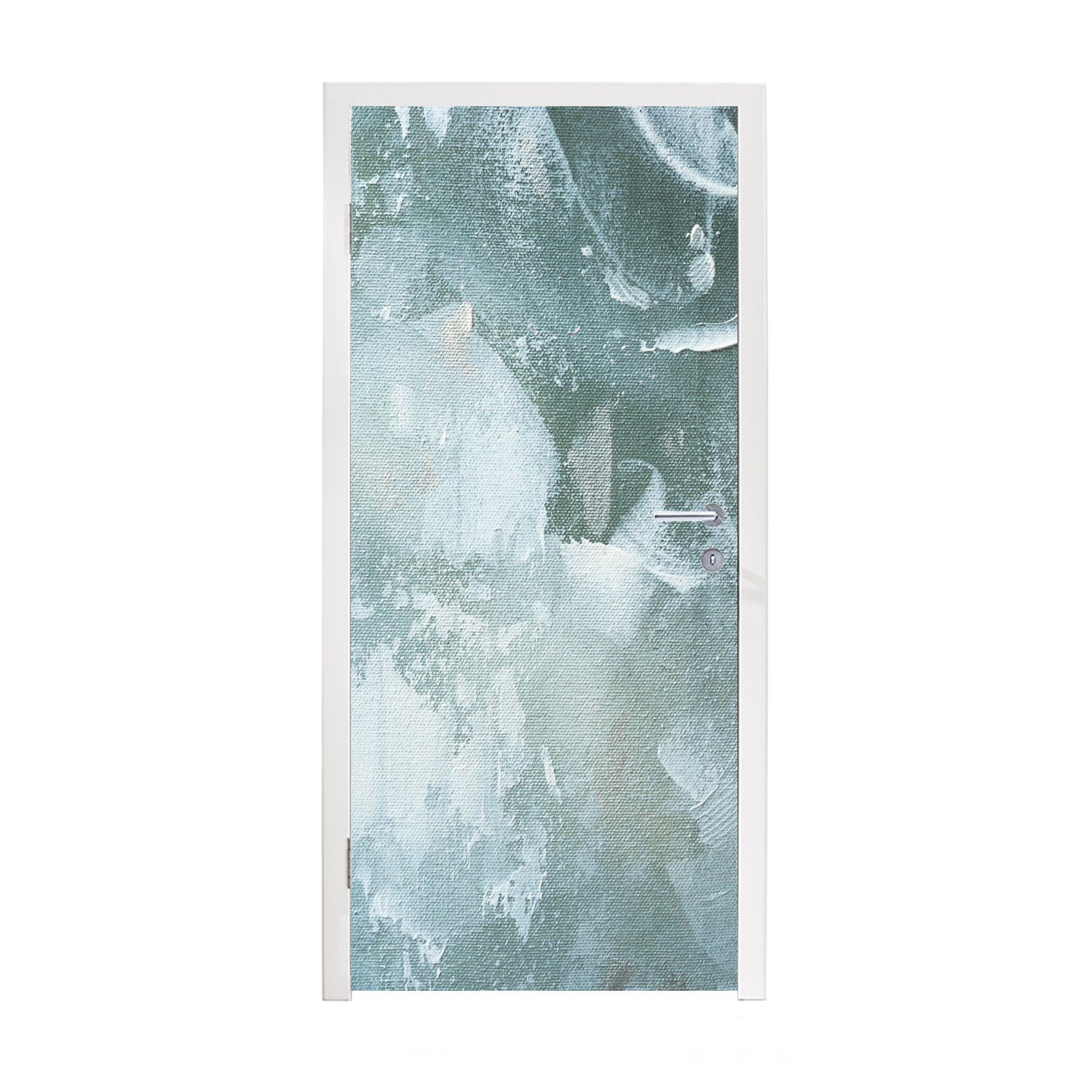 - bedruckt, Tür, Acrylfarbe Türaufkleber, MuchoWow Türtapete Matt, Abstrakt - St), (1 75x205 Design, cm Fototapete für