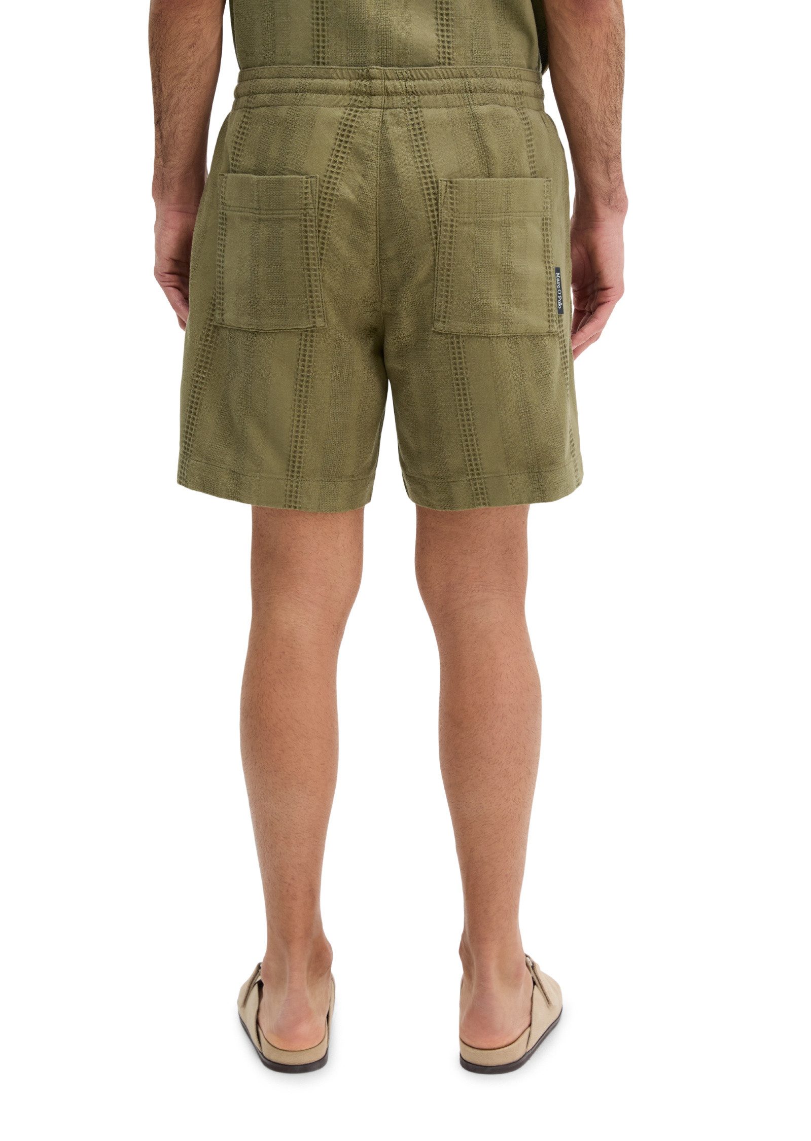 Marc O'Polo Shorts mit Jacquard-Struktur-Mix