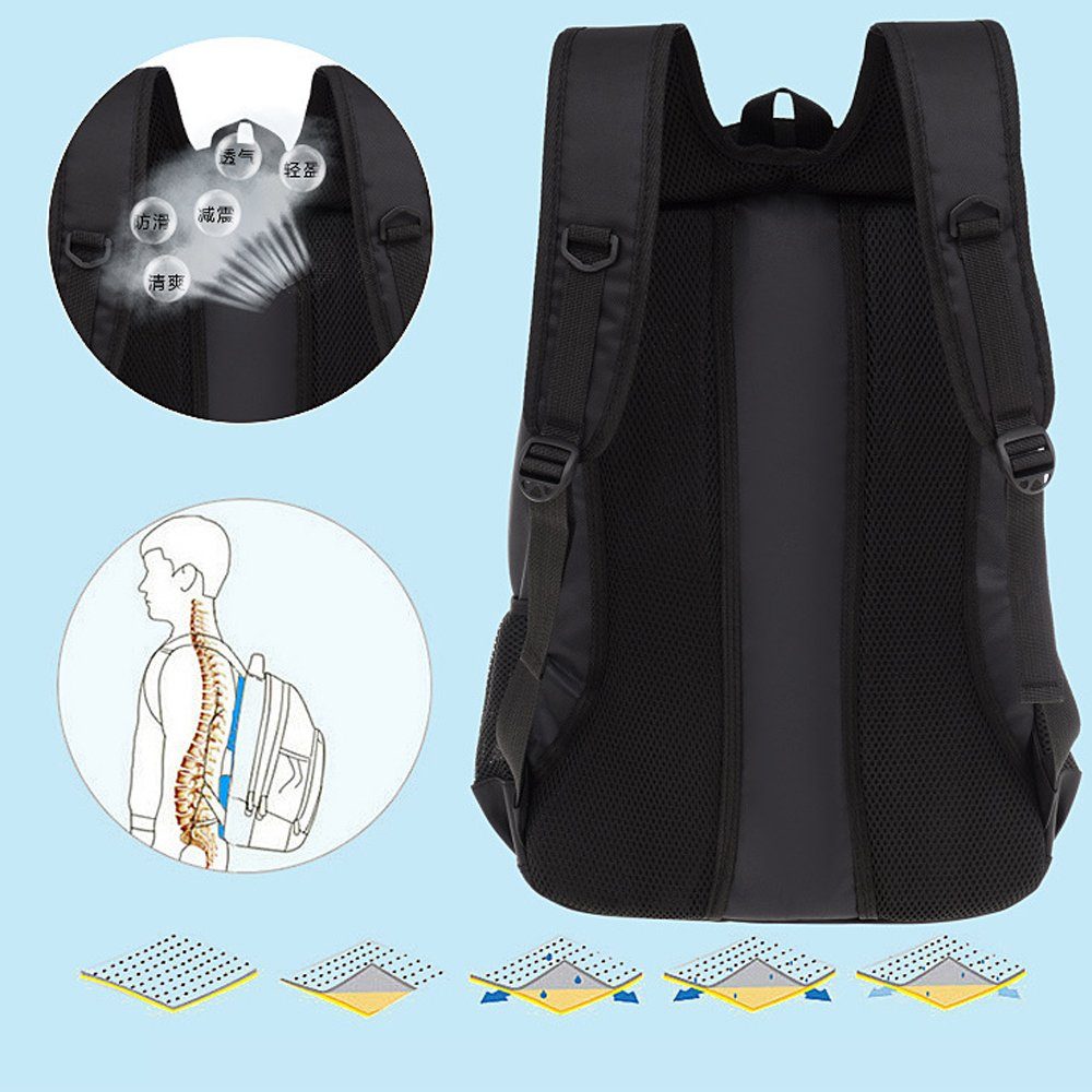 15.6 Rucksack Rucksack Arbeit Bedee Laptop für Business Schulrucksack), Herren Rucksack Reisen Großer Wasserdicht für Zoll Notebook (Laptop-Rucksäcke, Backpack