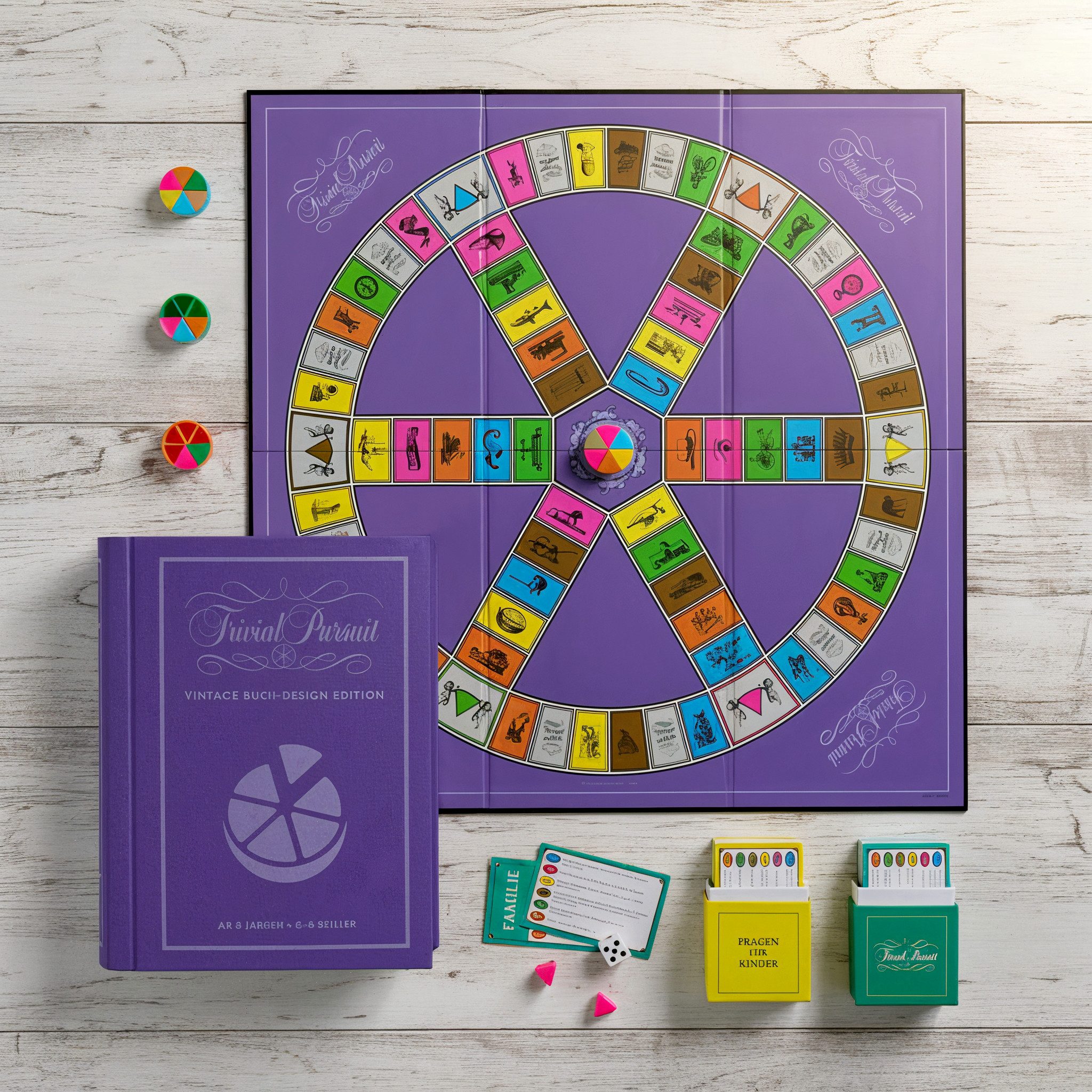 Gomazing Spiel Vintage Buch-Design Edition, Brettspiel