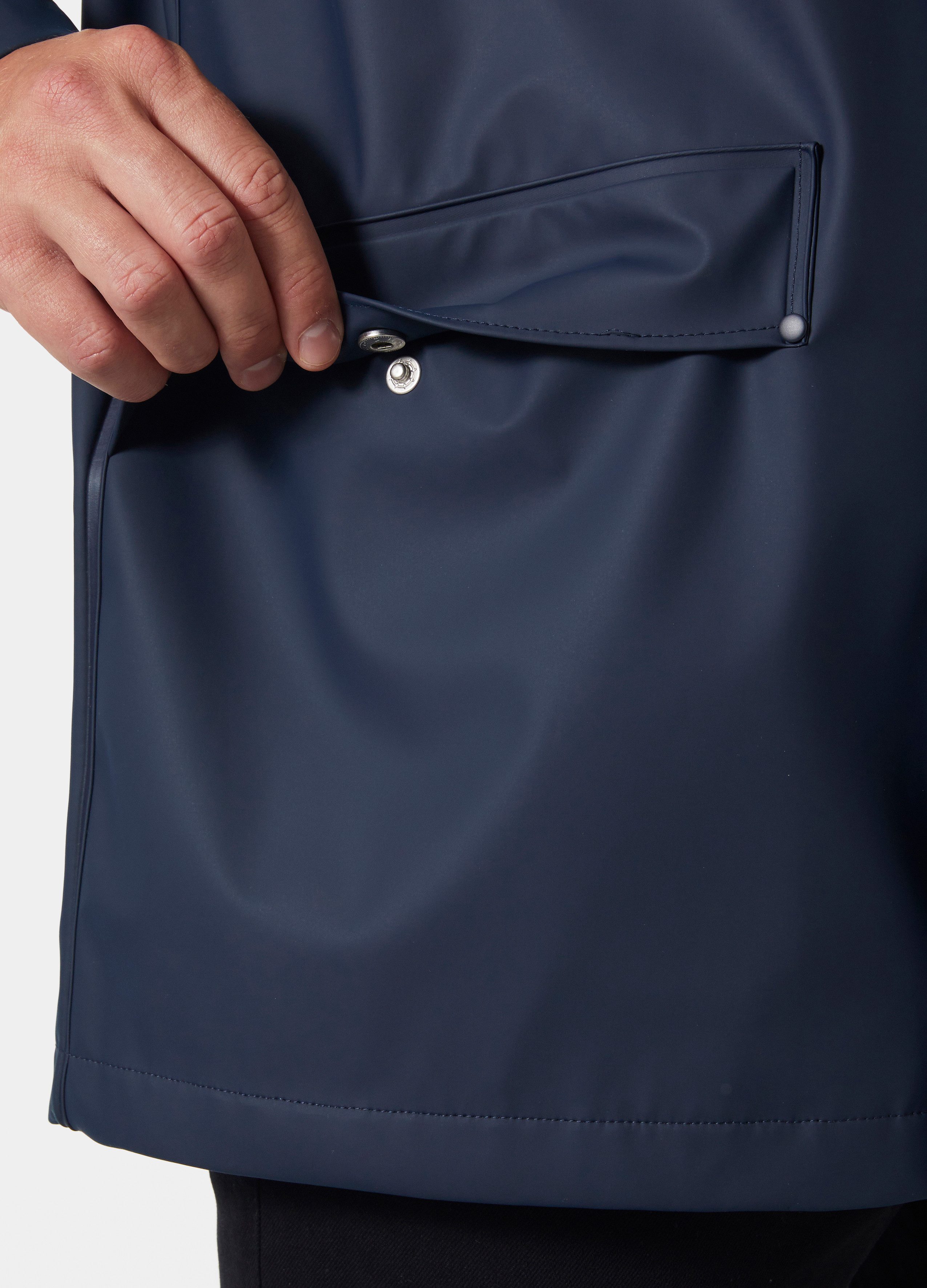 Helly Hansen Regenmantel MOSS RAIN COAT mit wasserfester Helox+®-PU-Gewebetechnologie, mit Pattentaschen
