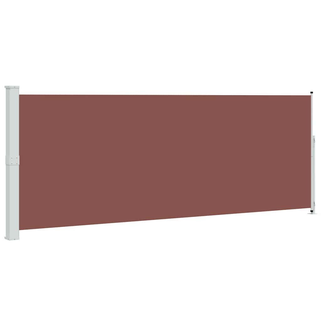 vidaXL Seitenmarkise Seitenmarkise Ausziehbar 180x500 cm Braun (1-St)