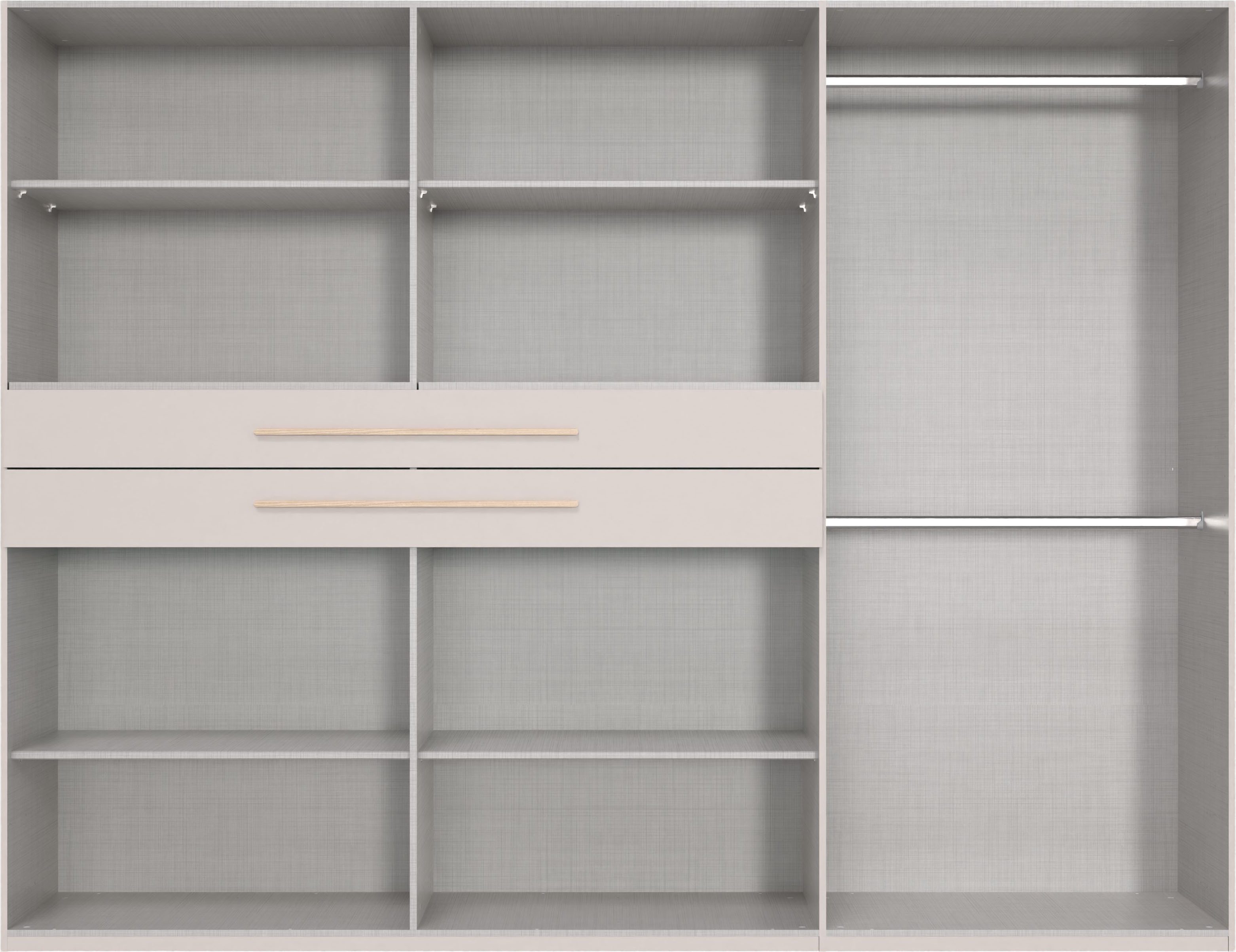 Wimex Drehtürenschrank Digit Kleiderschrank wahlweise mit oder ohne Spiegel (Schlafzimmer Schrank Bestseller im modernem Design) erhältlich in den Breiten 225cm oder 270cm (mit 8 oder 10 Türen)