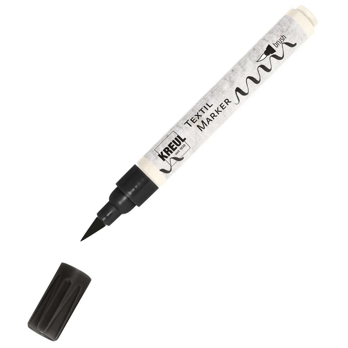 Textilmarker KREUL Textilmarker brush schwarz