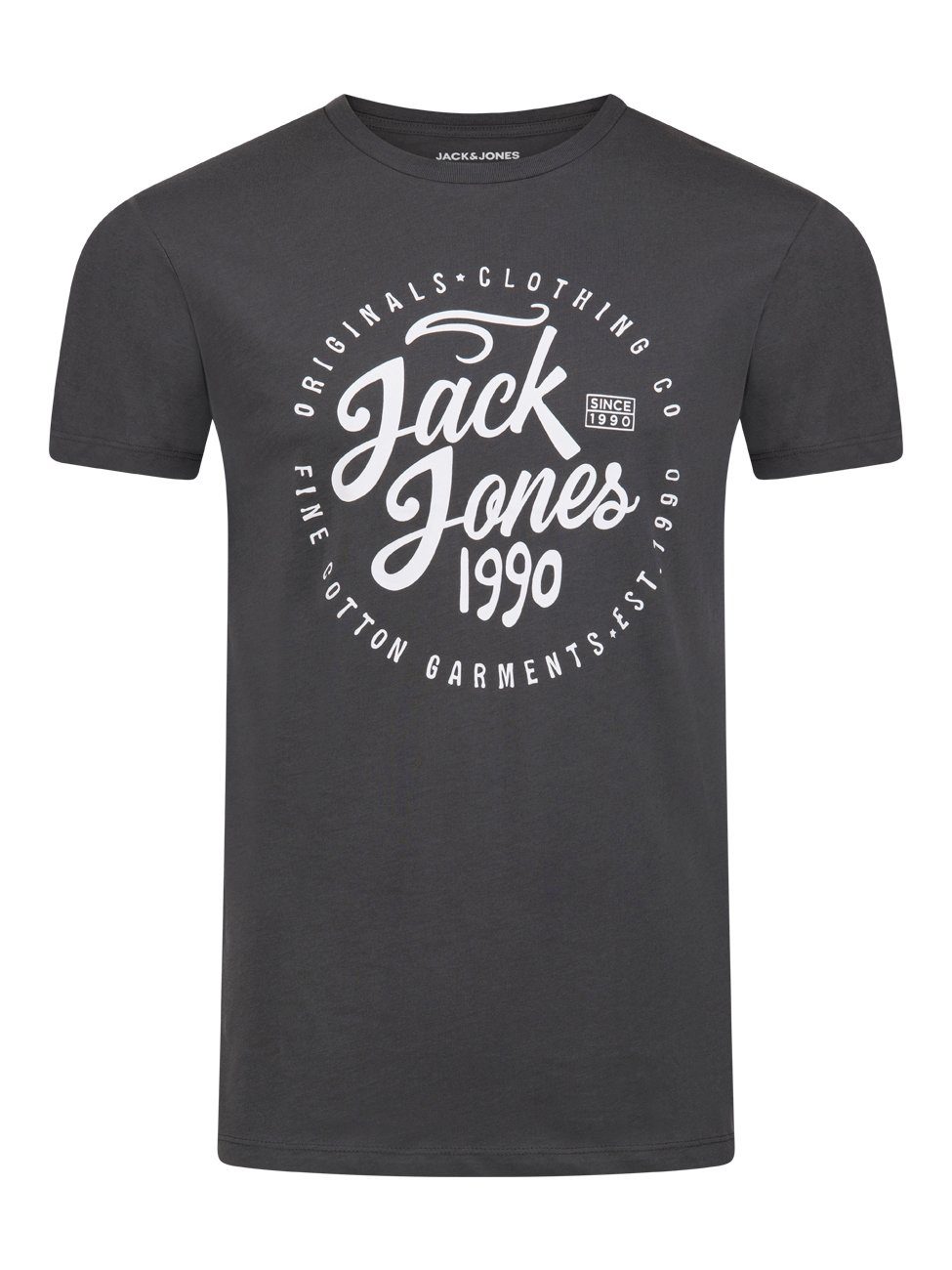 Jack & Jones T-Shirt mit Kurzarm Shirt Rundhalsausschnitt Regualar Logoprintshirt JJLINO (4-tlg) Baumwolle 6 Tee Pack Fit Herren 100% aus