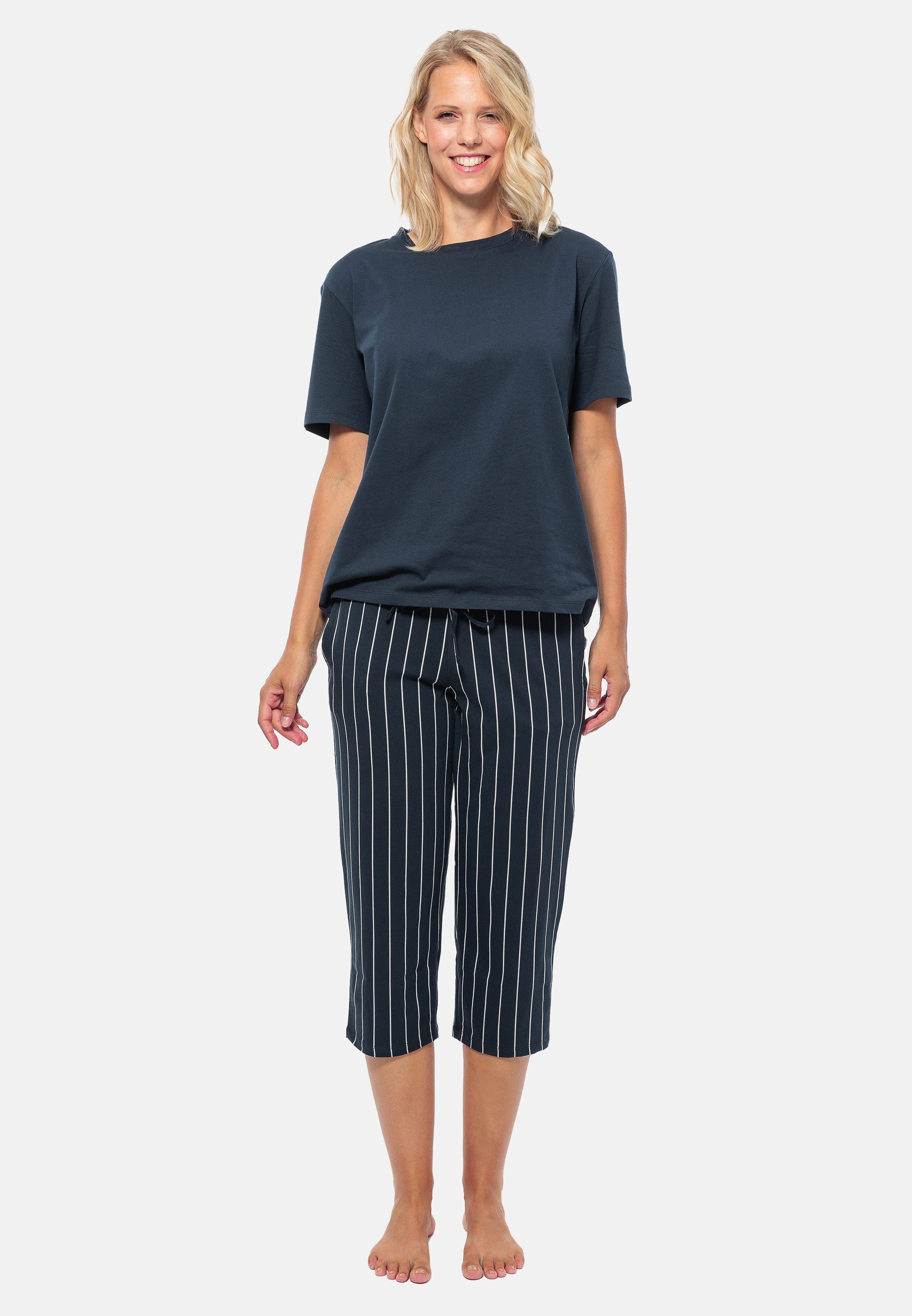 Schiesser Pyjama Organic Cotton (Set, 2 tlg) Schlafanzug - Baumwolle günstig online kaufen