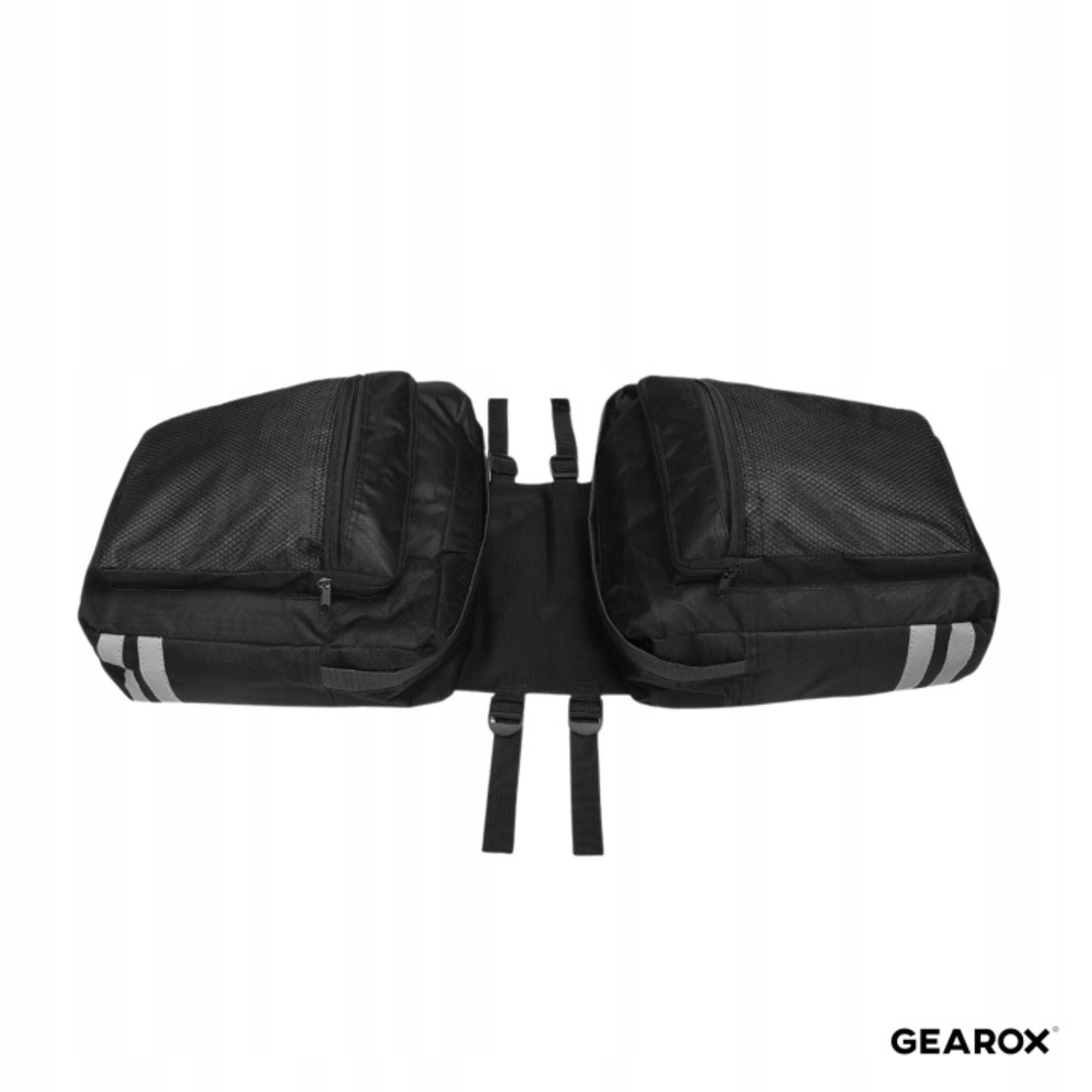 Festivalartikel Fahrradtasche Doppelte Fahrradtasche Gepäckträger 25L Fahrradsatteltasche Schwarz (1-tlg)