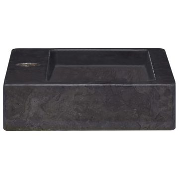 vidaXL Waschtisch Waschbecken Schwarz 38x24x6,5 cm Marmor