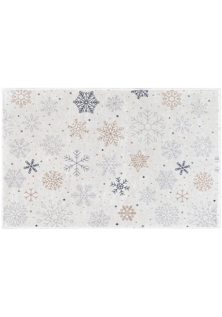 Mazovia Designteppich Weihnachten Teppichmatte für Küche, Korridor, Diele - Wasserdicht, 40 x 60 cm, Anti-Rutsch