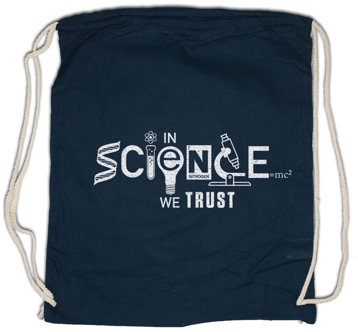 Turnbeutel In Science We Trust Turnbeutel Lehrer Fun Professor Nerd Geek