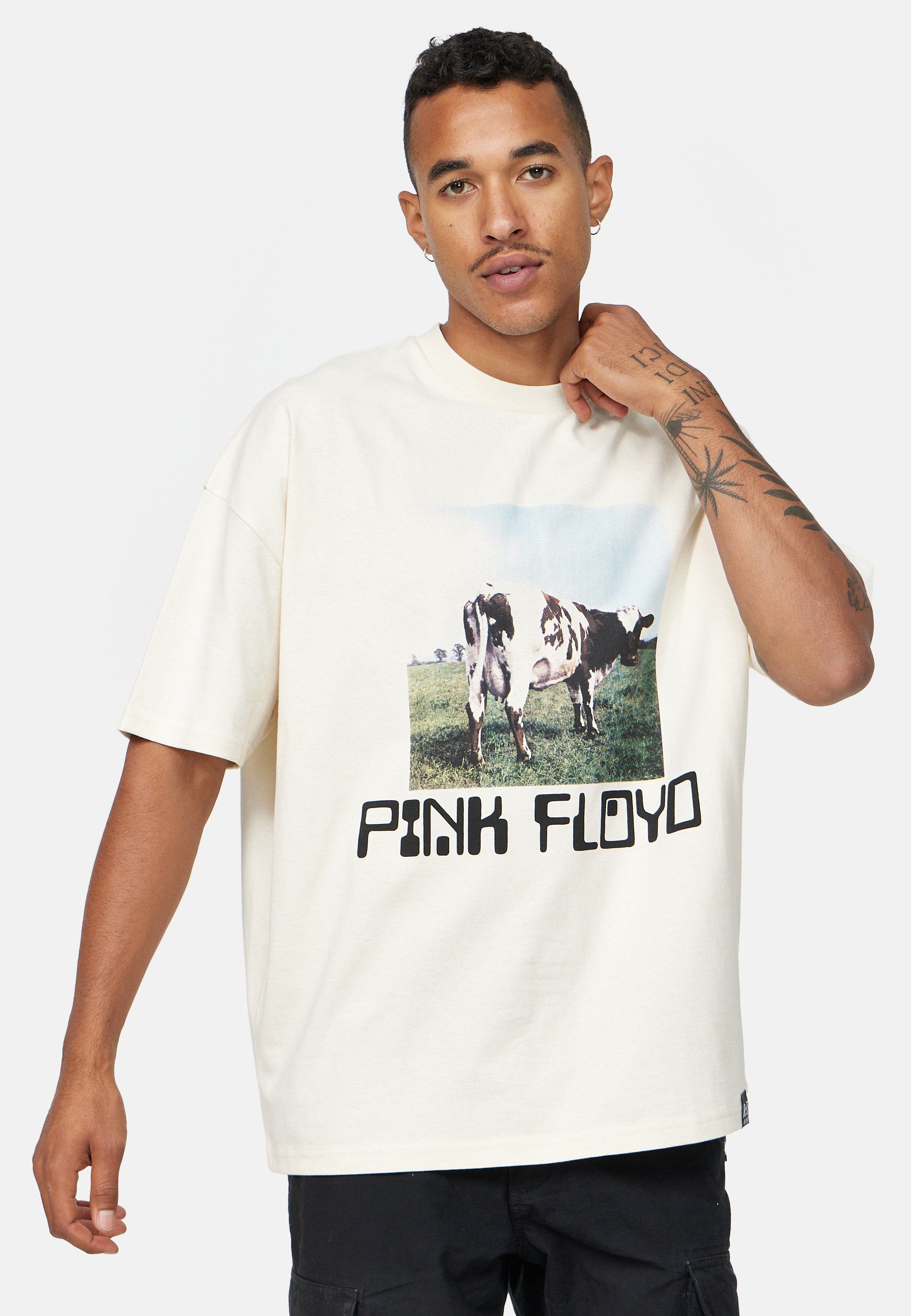 zertifizierte Floyd Bio-Baumwolle Oversized Recovered Cover GOTS T-Shirt Cow Album Pink