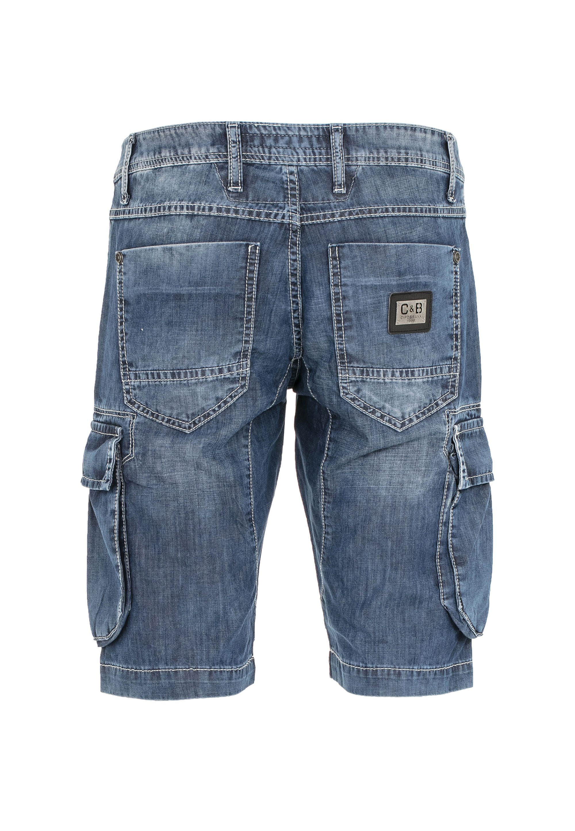 Cipo & Baxx Jeansbermudas Bermuda & Short aus reiner Baumwolle