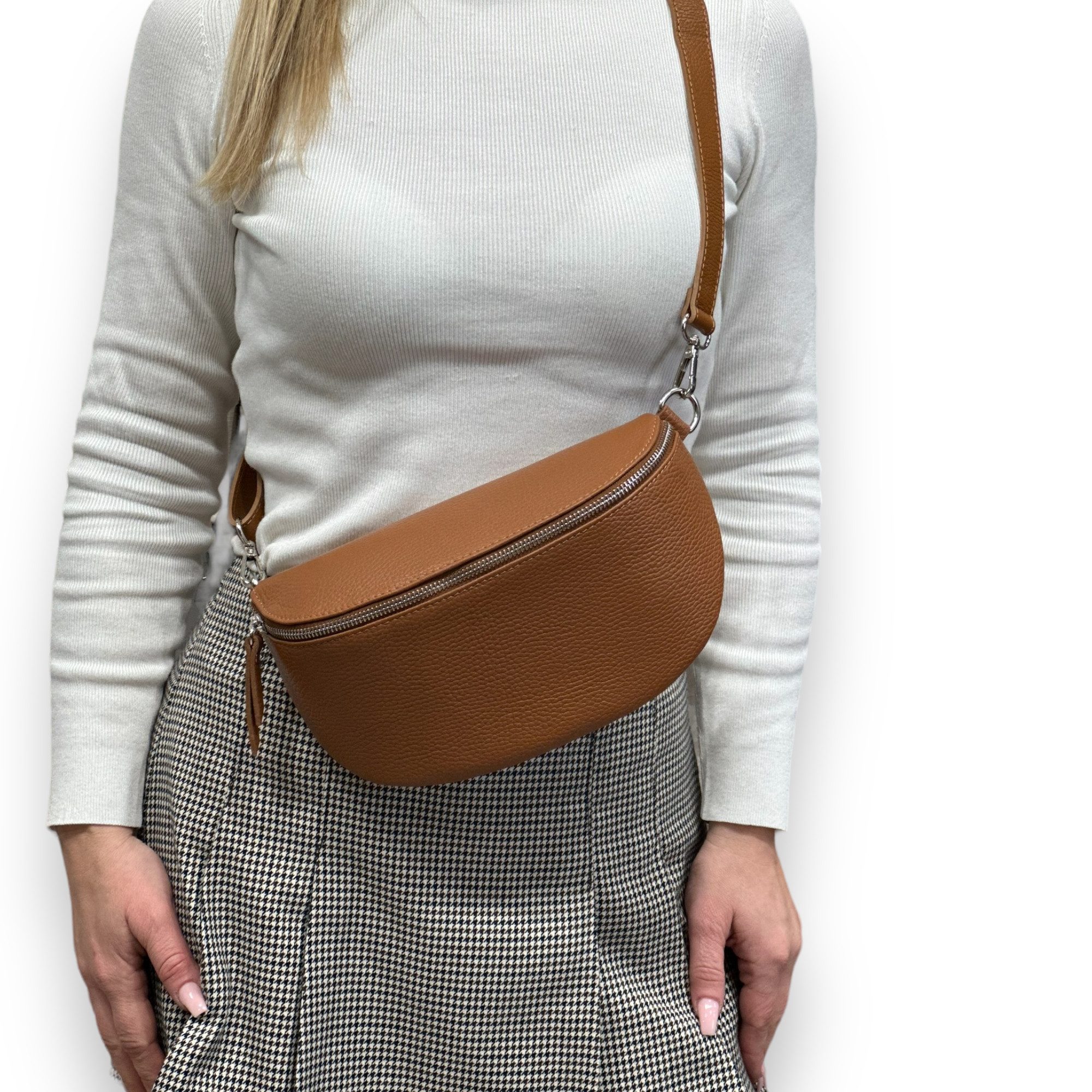 Umhängetasche Bauchtasche Leder, Umhängetasche,Damen, Crossbody bag günstig online kaufen