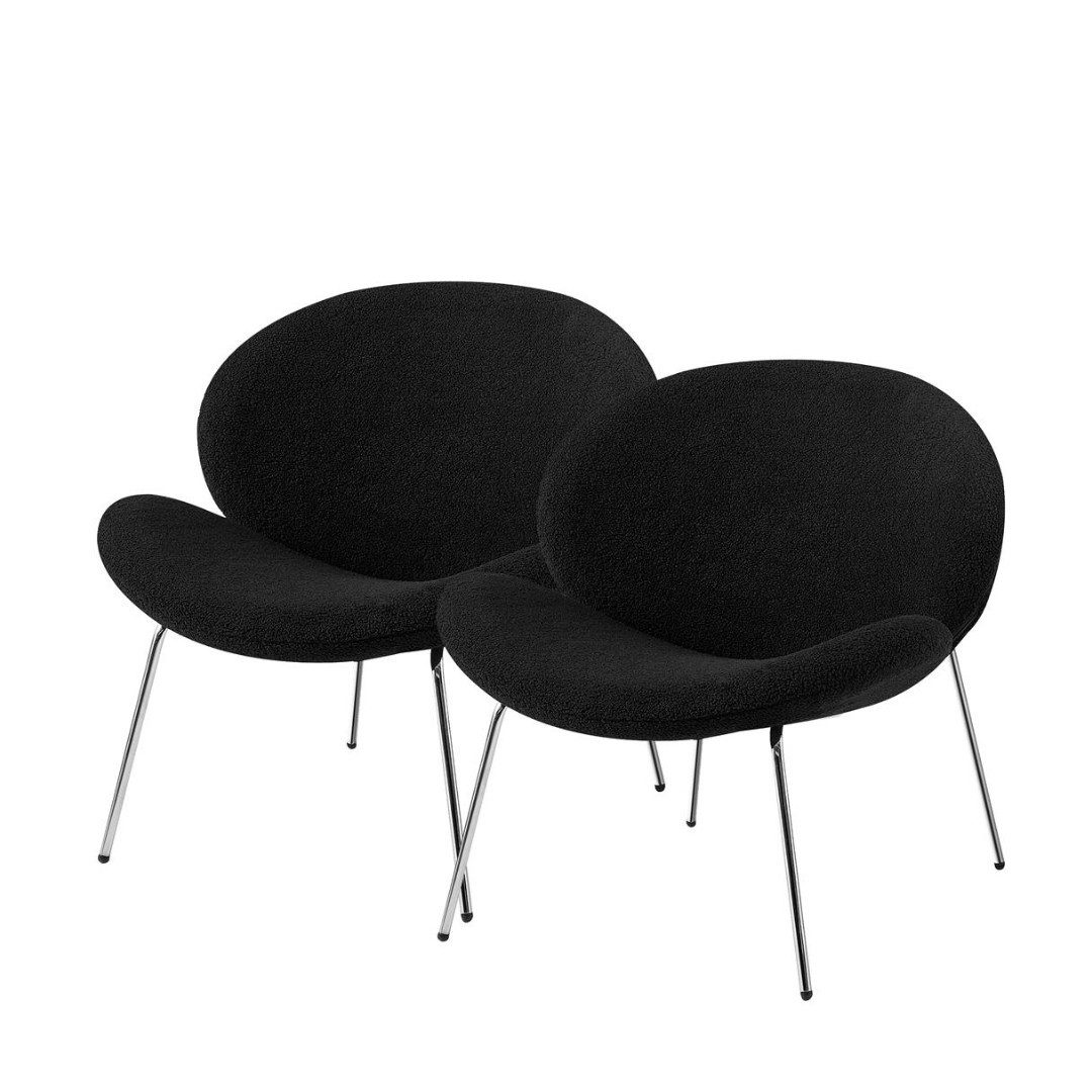 Qiyano Esszimmerstuhl Lounge Stuhl 2er Set günstig online kaufen