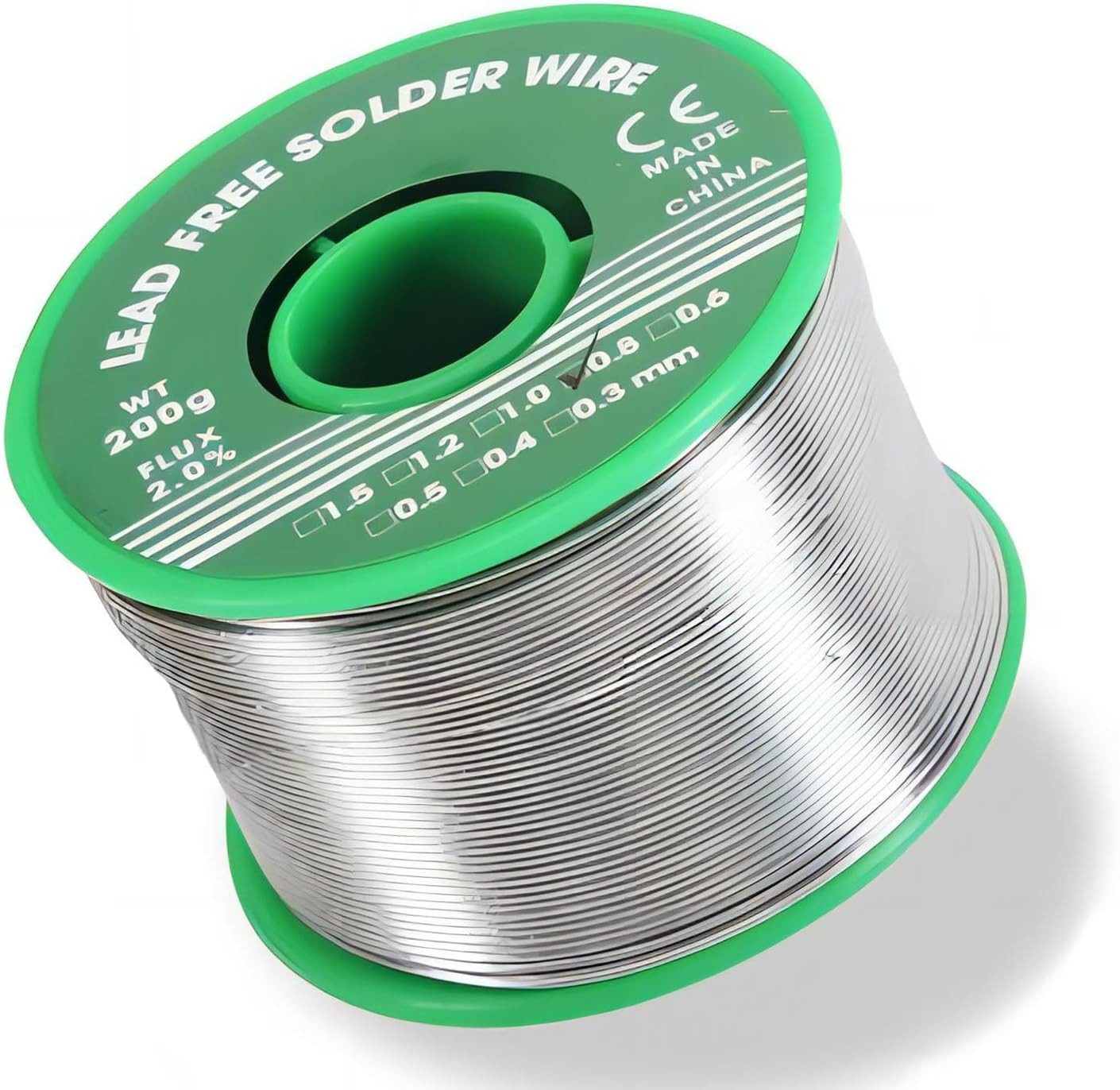 FELIXLEO Lötkolben Lötzinn 0.8mm, 200g Elektronik Lötdraht Bleifreies Lot