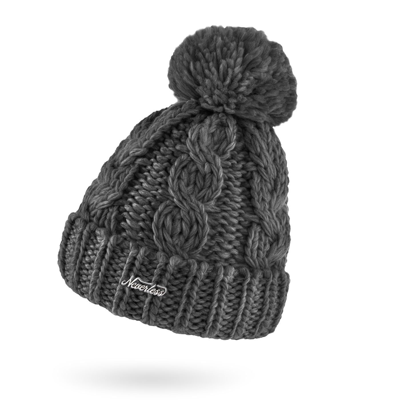 Neverless Bommelmütze Damen Mütze Grobstrick Strick-Bommel günstig online kaufen