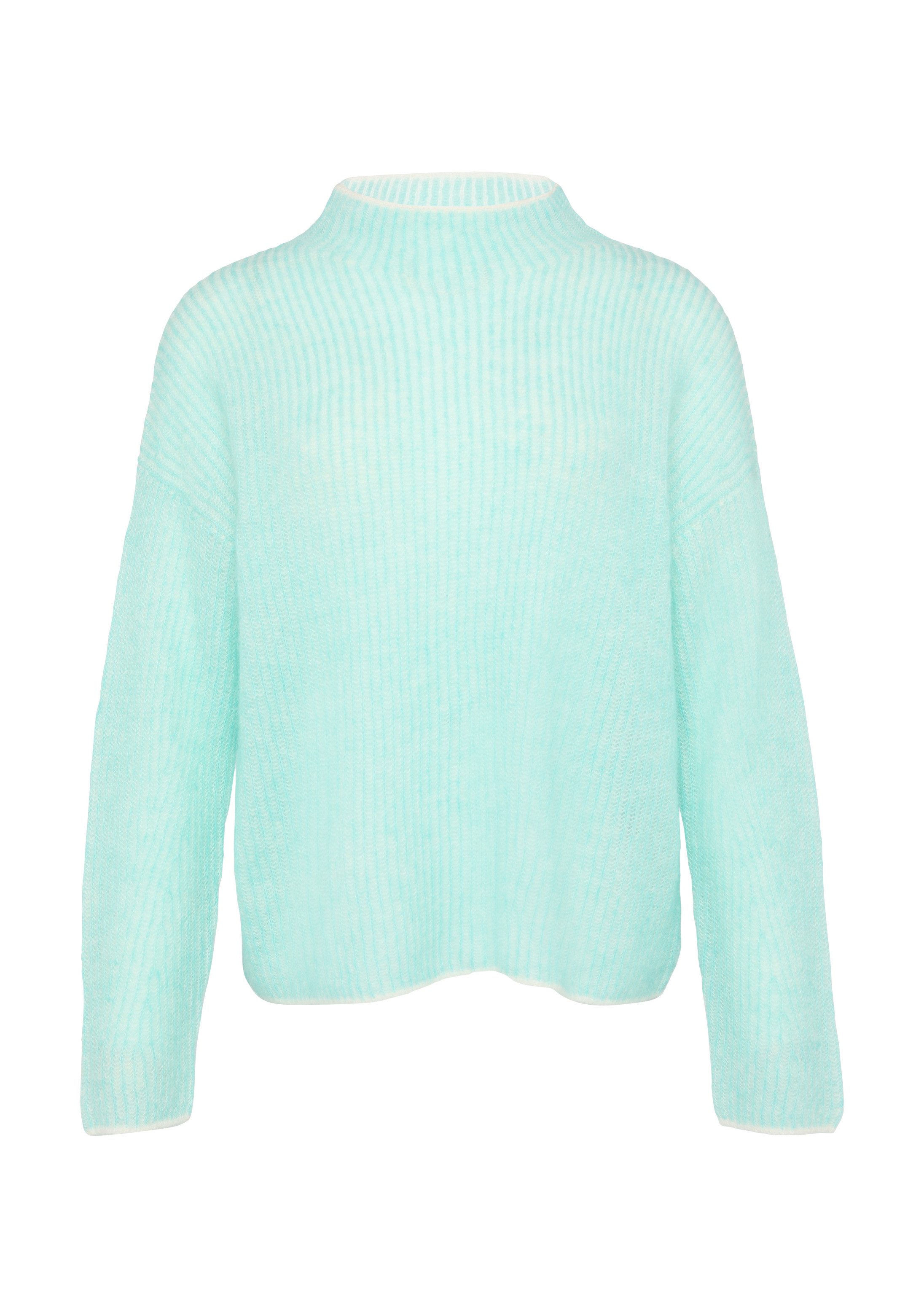 s.Oliver Longpullover Strickpullover Lockerer Rippstrickpullover aus Alpakamix