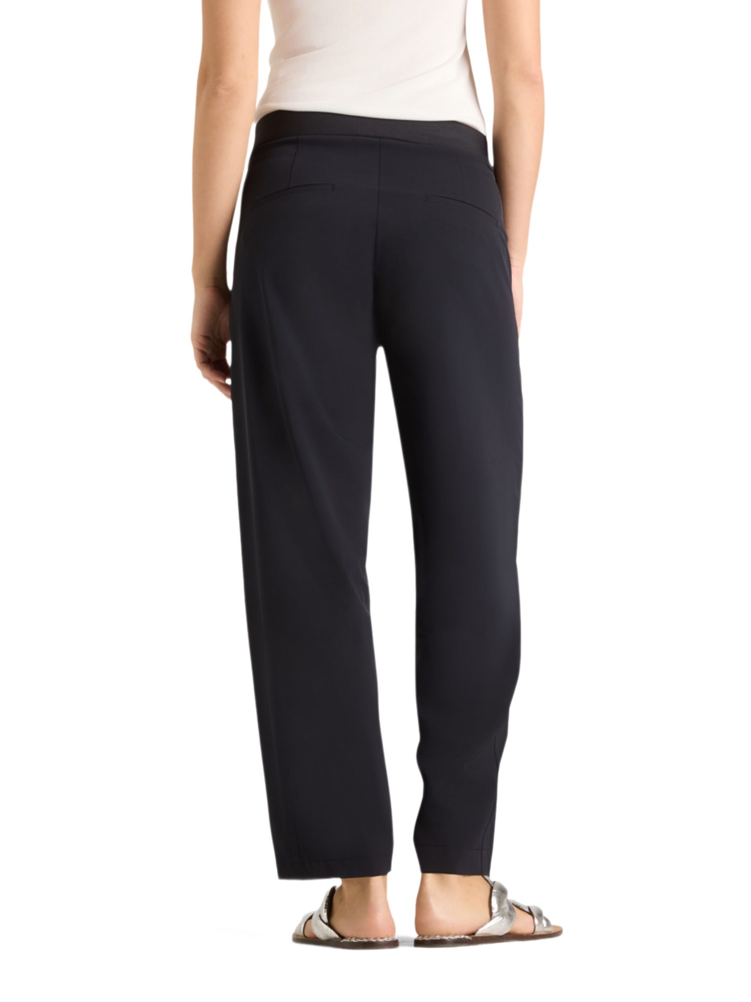 Cambio Stoffhose schwarz, Casual, Polyester, Unifarben, Casual Fit, Mittel