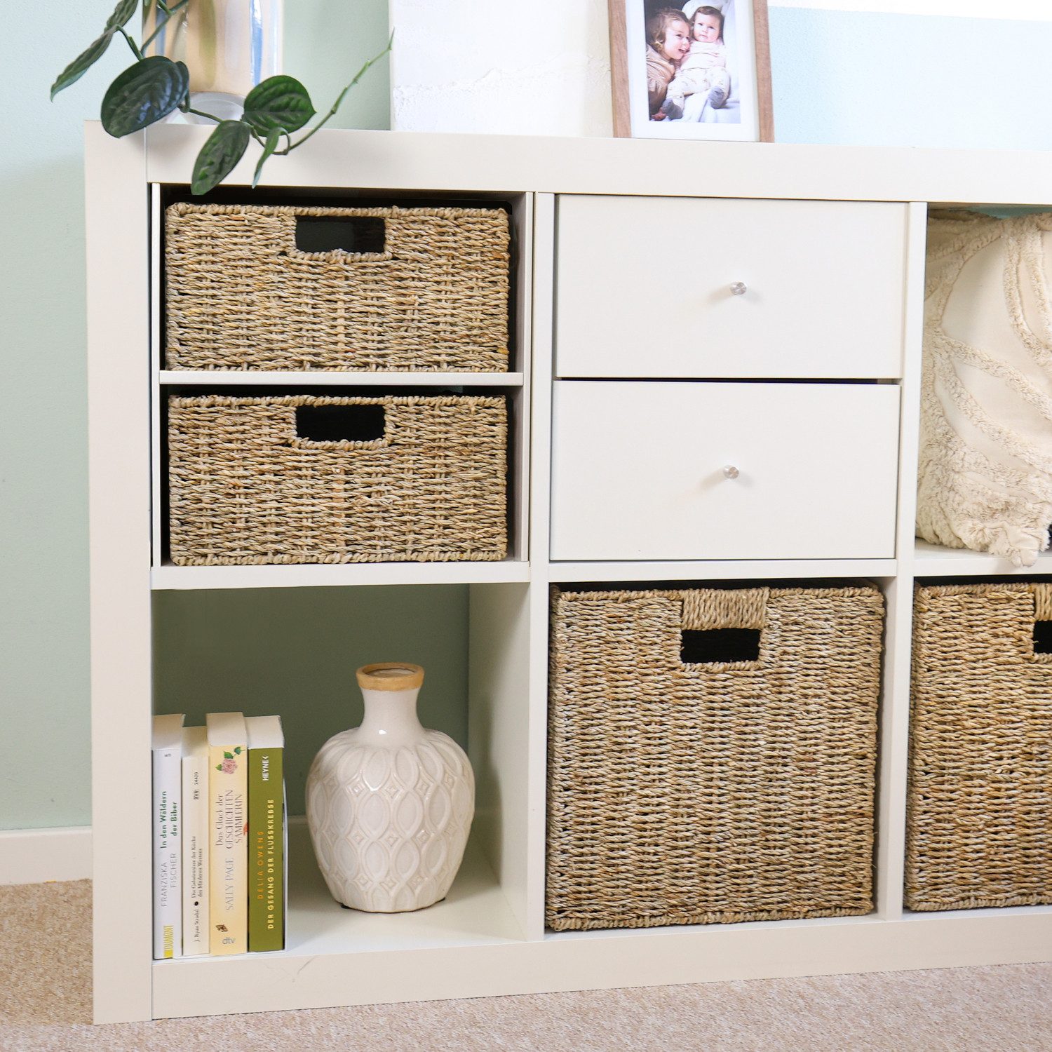 HMF Regalkorb Aufbewahrungskorb, Korb geflochten aus Seegras, passend für K günstig online kaufen