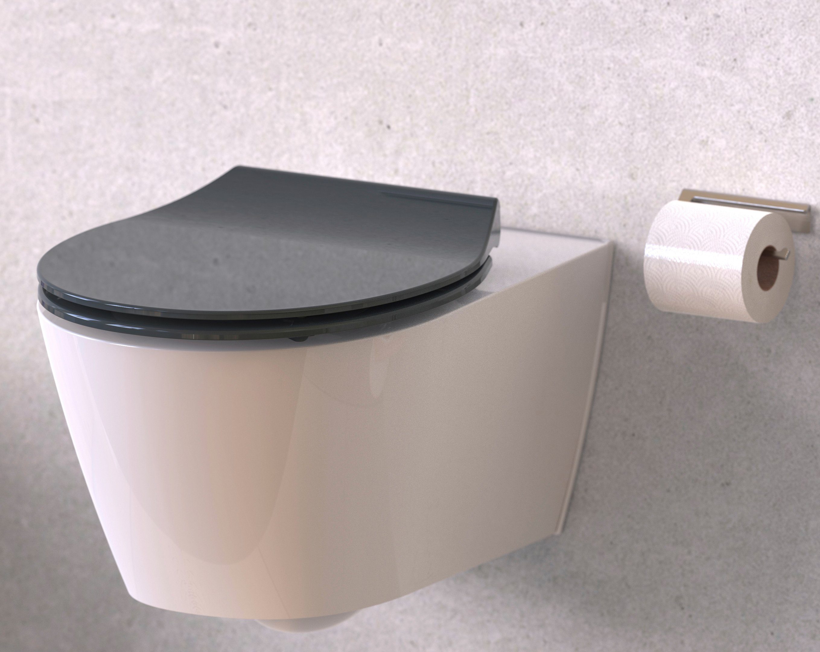 Schütte WC-Sitz SLIM, Duroplast, Absenkautomatik, Schnellverschluss, günstig online kaufen