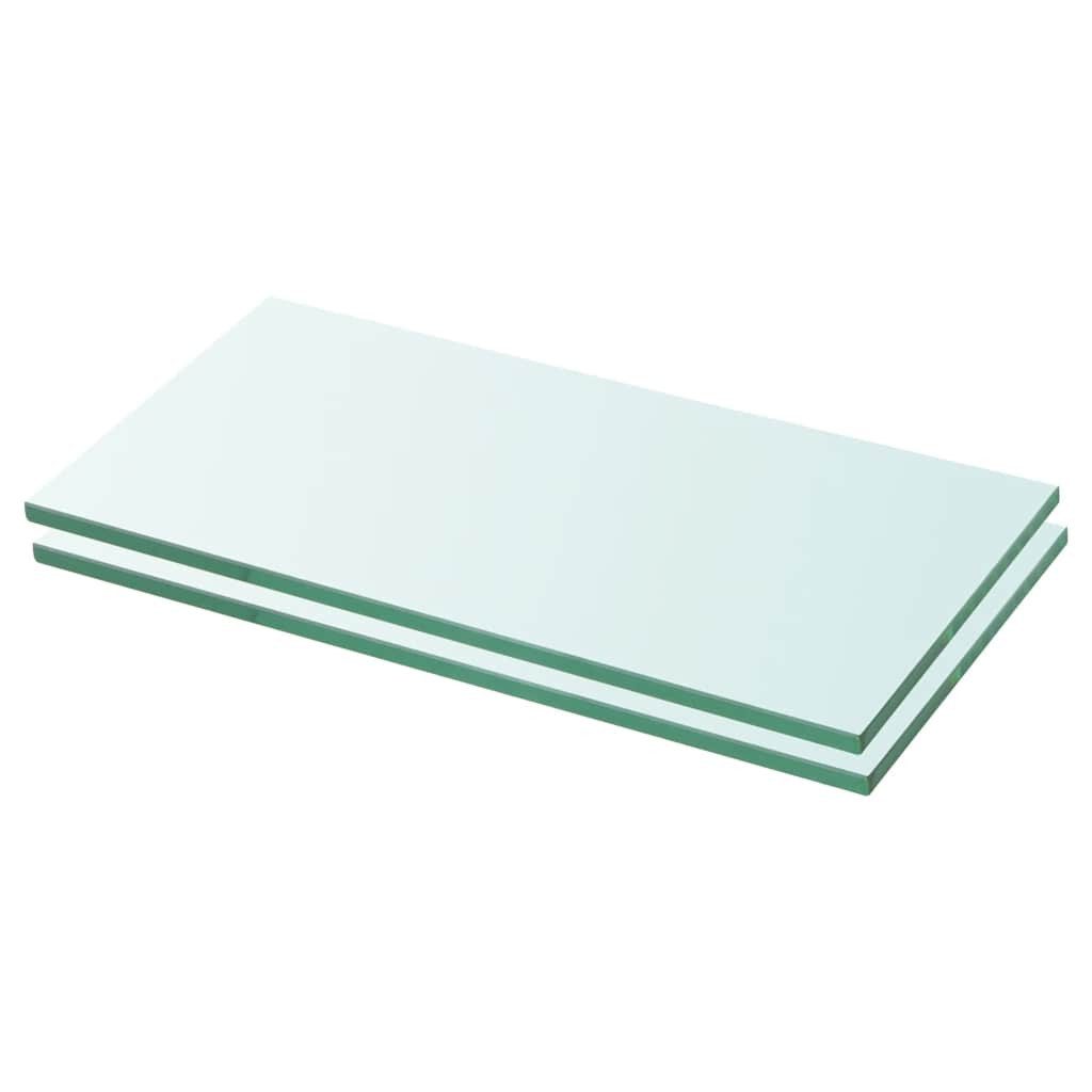vidaXL Regal Regalböden 2 Stk. Glas Transparent 20x30 cm, 2-tlg.
