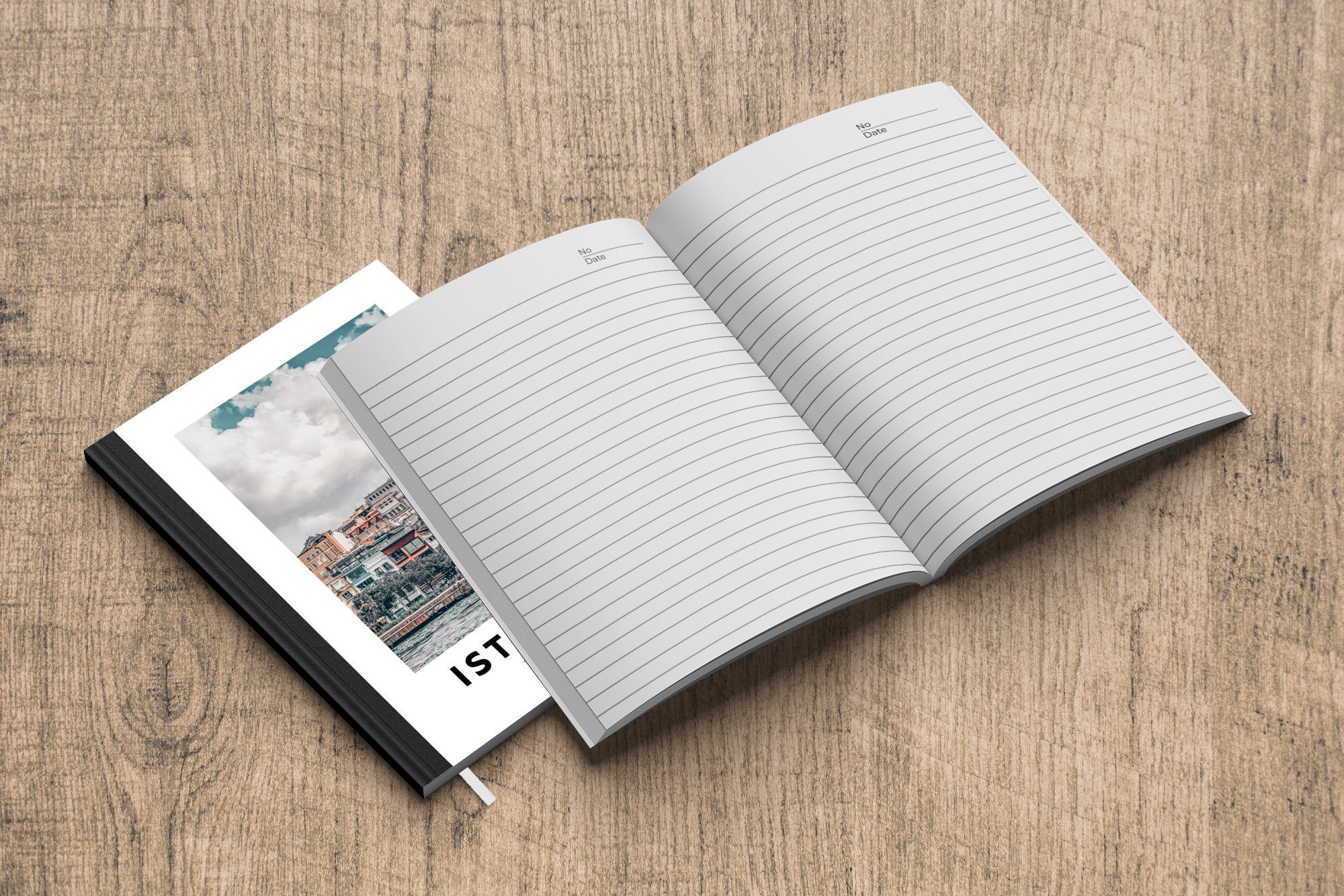 MuchoWow Notizbuch Istanbul - Türkei 98 Seiten, Haushaltsbuch Notizheft, A5, Merkzettel, Wolken, - Journal, Tagebuch