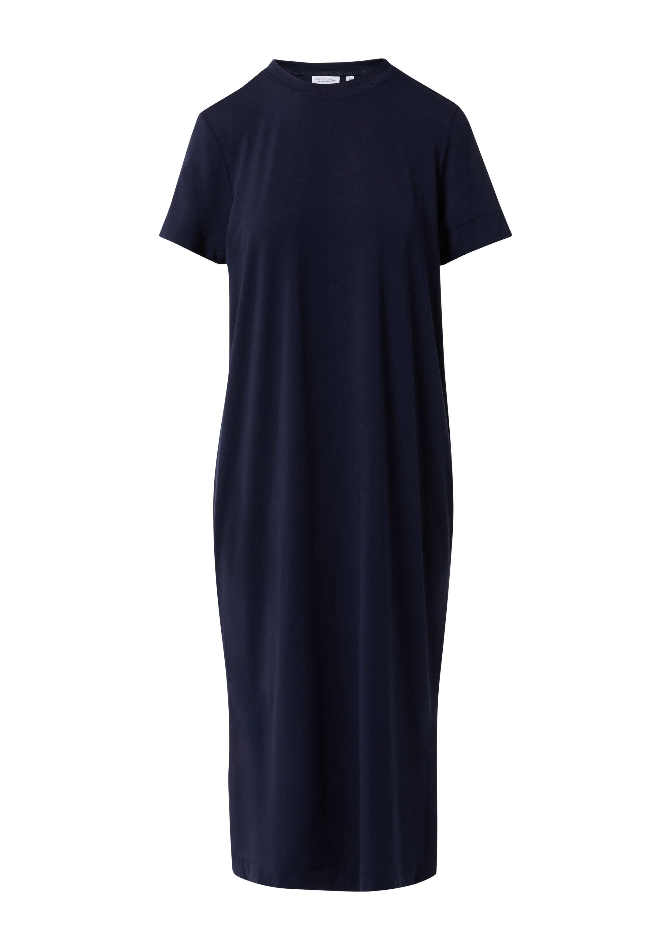 comma Midikleid Kleid Kleid mit Rundhalsausschnitt