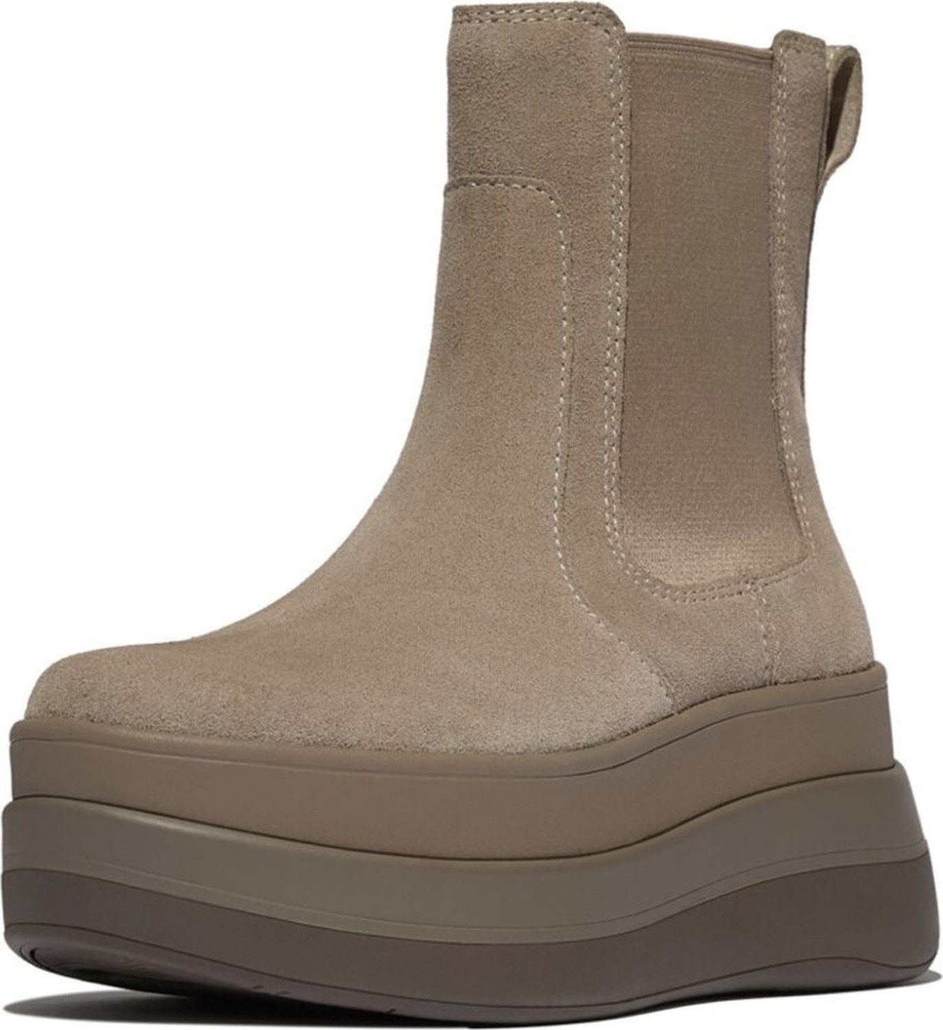 Fitflop F-Mode Stack Suede Chelsea Boots Stiefel