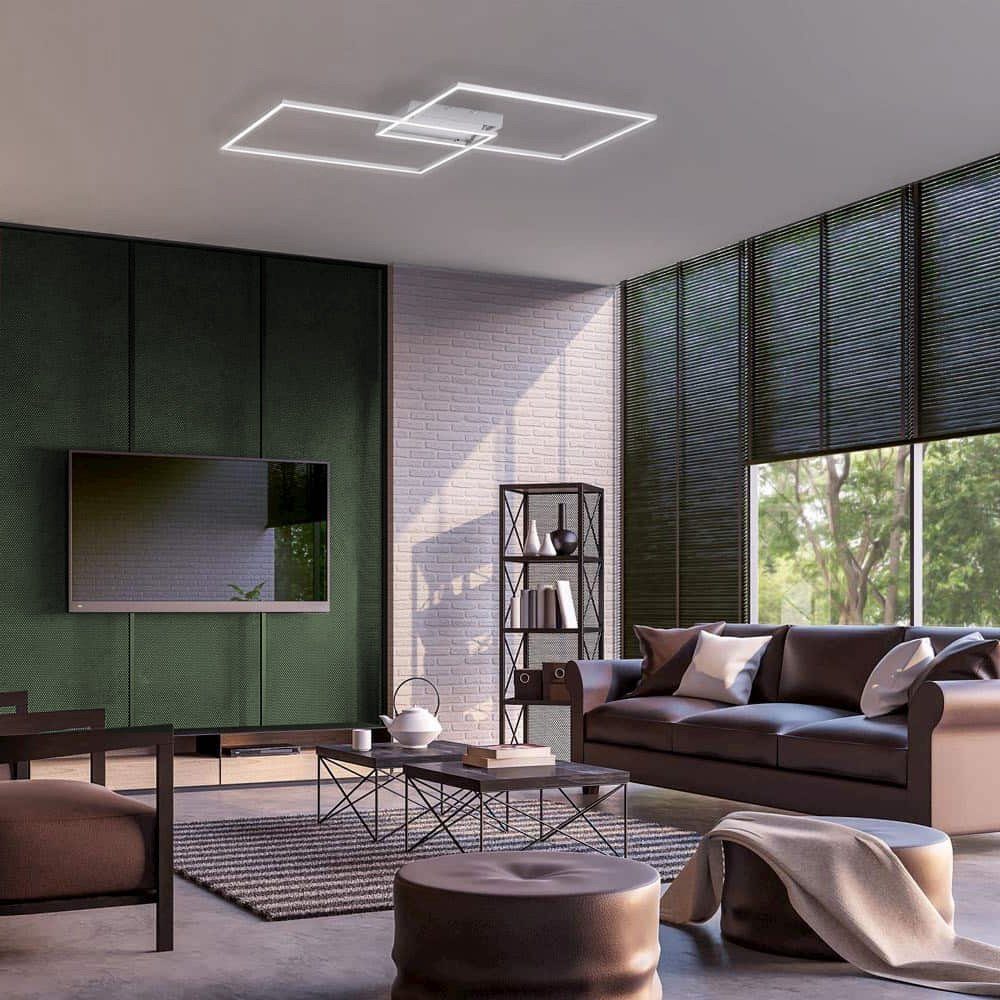 SellTec LED Deckenleuchte LED Deckenleuchte LILIA, CCT-Farbtemperaturregelung, Dimmfunktion, Memoryfunkton, 2xLED-Board/15,00Watt, warmweiß bis kaltweiß, CCT-Farbtemperaturregelung, Fernbedienung dimmbar