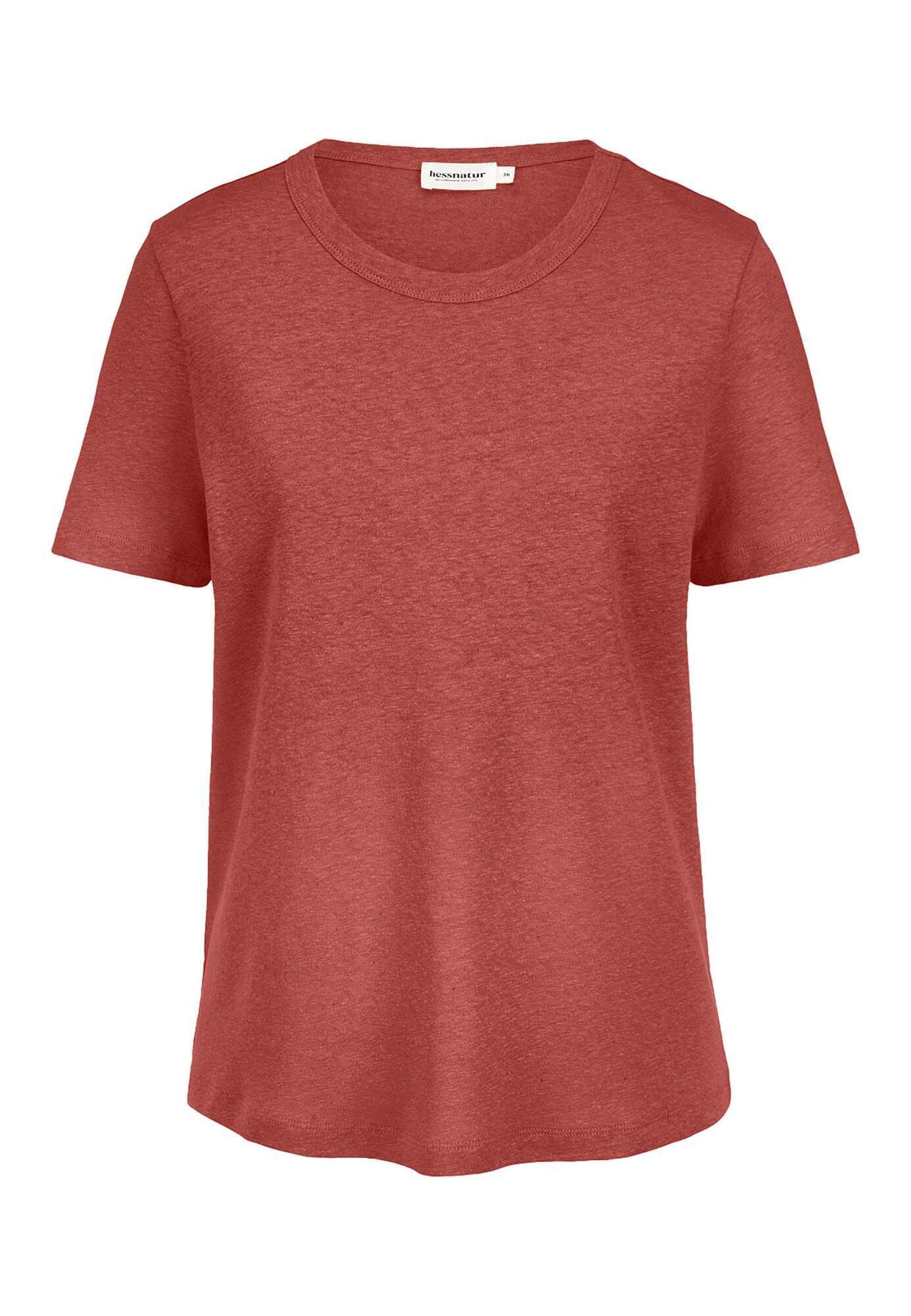 Hessnatur T-Shirt aus Leinen und Bio-Baumwolle (1-tlg)