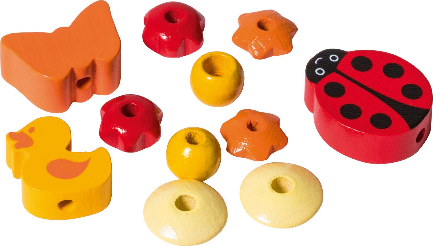 Schnuller Schnullerketten Holzperlen Marienkäfer