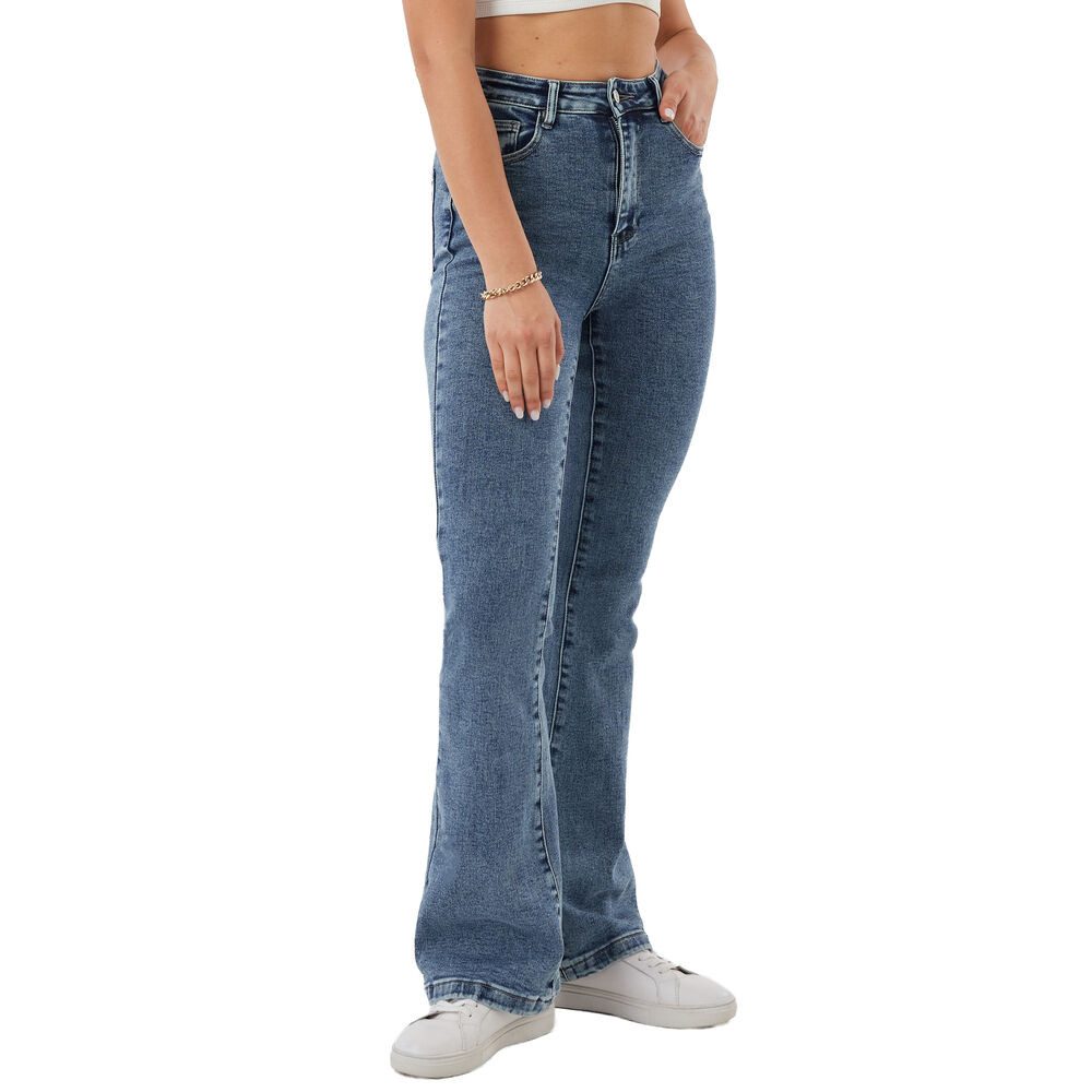 Bootcut-Jeans Hoch geschnittene Jeans für Damen – Komfort & Stil