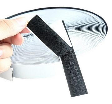 Klettband Klettband zum Nähen extra stark 20mm breit, 25m Rolle Klettverschluss, BAYLI