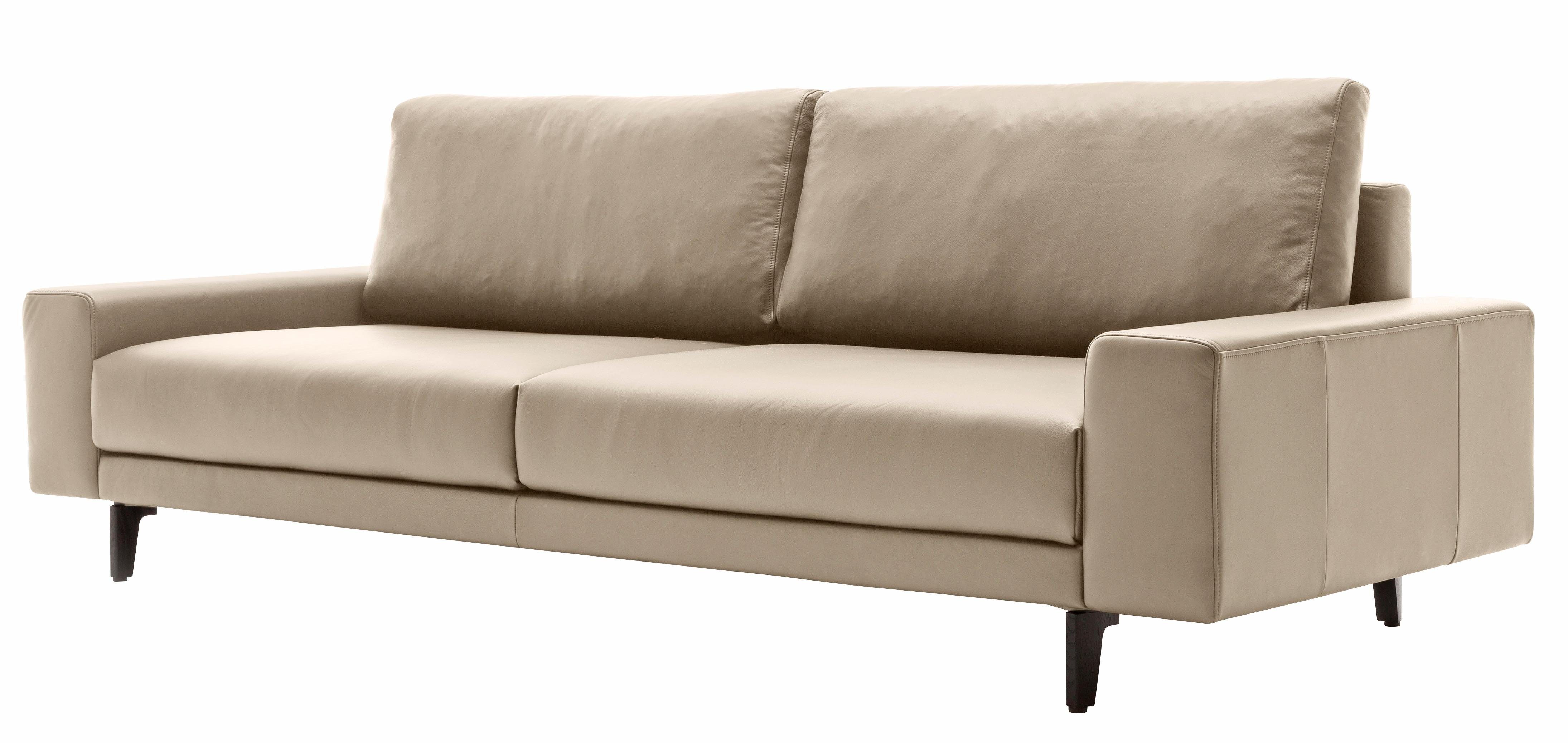 hülsta sofa 3-Sitzer hs.450, niedrig, umbragrau, Armlehne Breite Alugussfüße breit 220 in cm