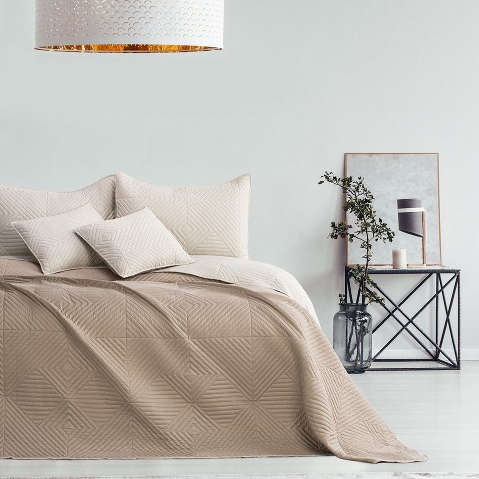Tagesdecke Luxus Bettüberwurf Softa Zweiseitige Tagesdecke, AmeliaHome,  Wendedesign